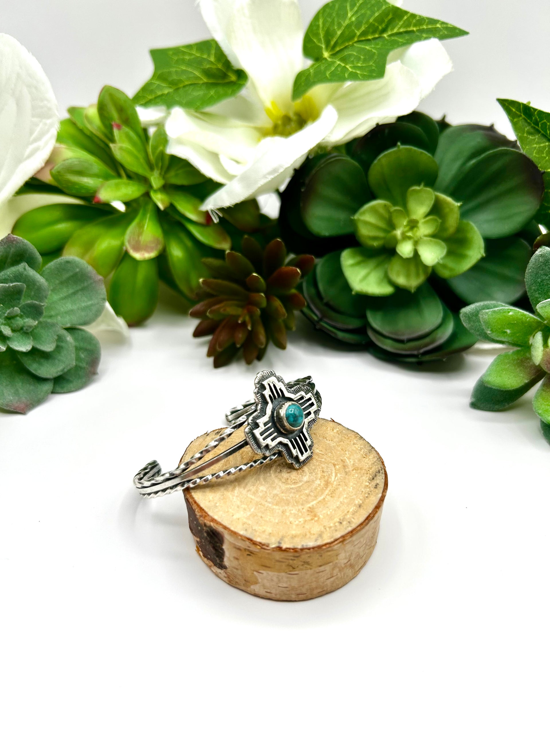 Darrell Morgan Kingman Turquoise & Sterling Silver Cuff Bracelet