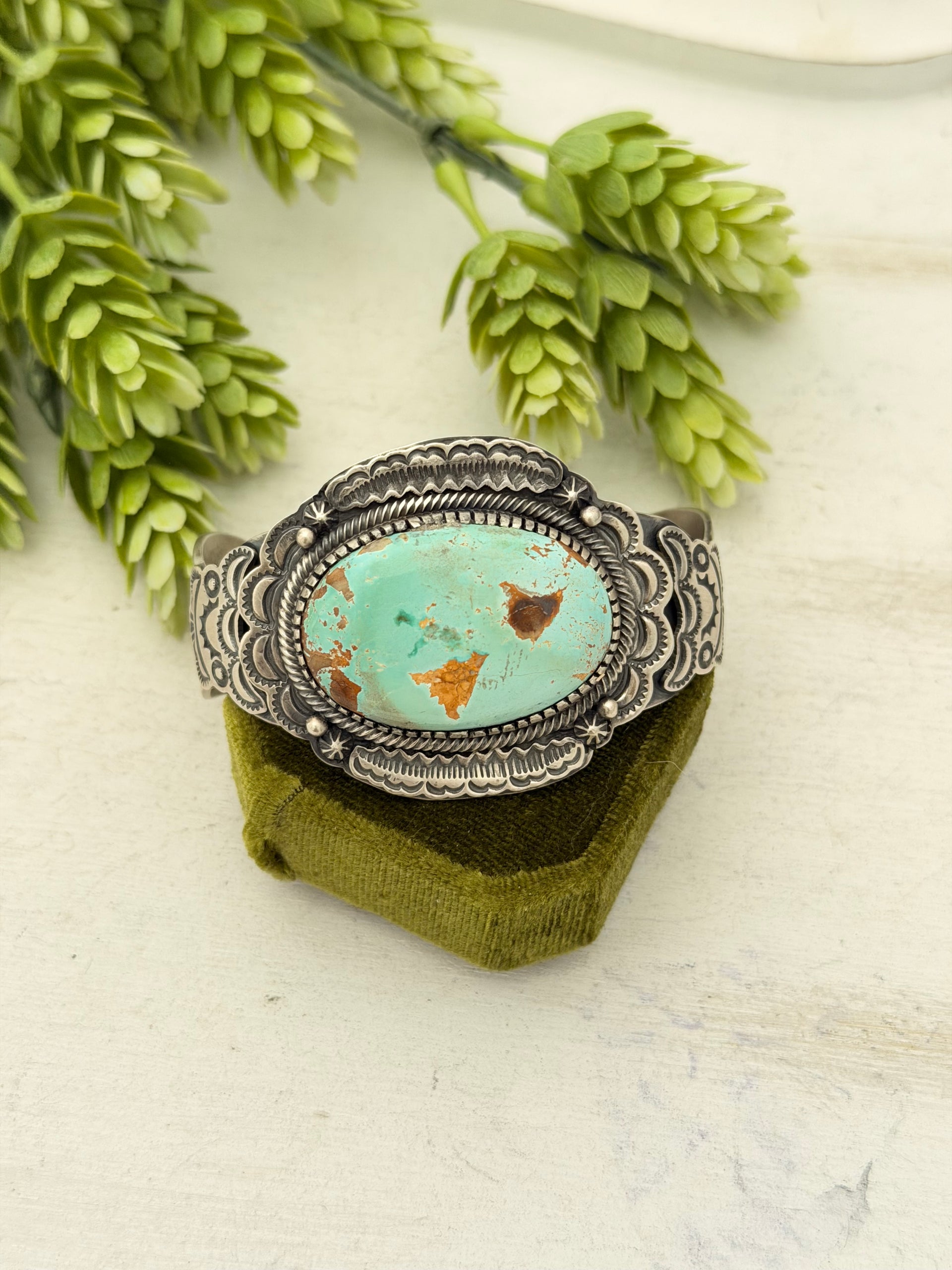 Randy Boyd Royston Turquoise & Sterling Silver Cuff Bracelet
