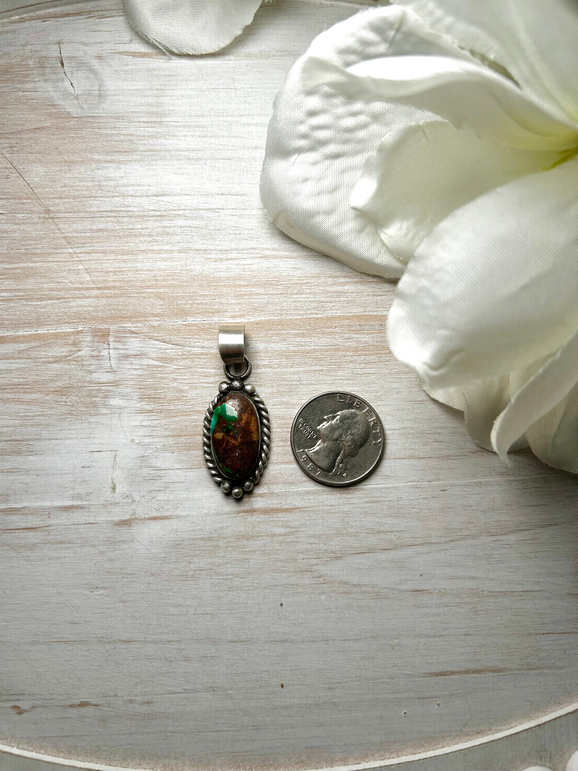 Zachariah David Evans Turquoise & Sterling Silver Pendant