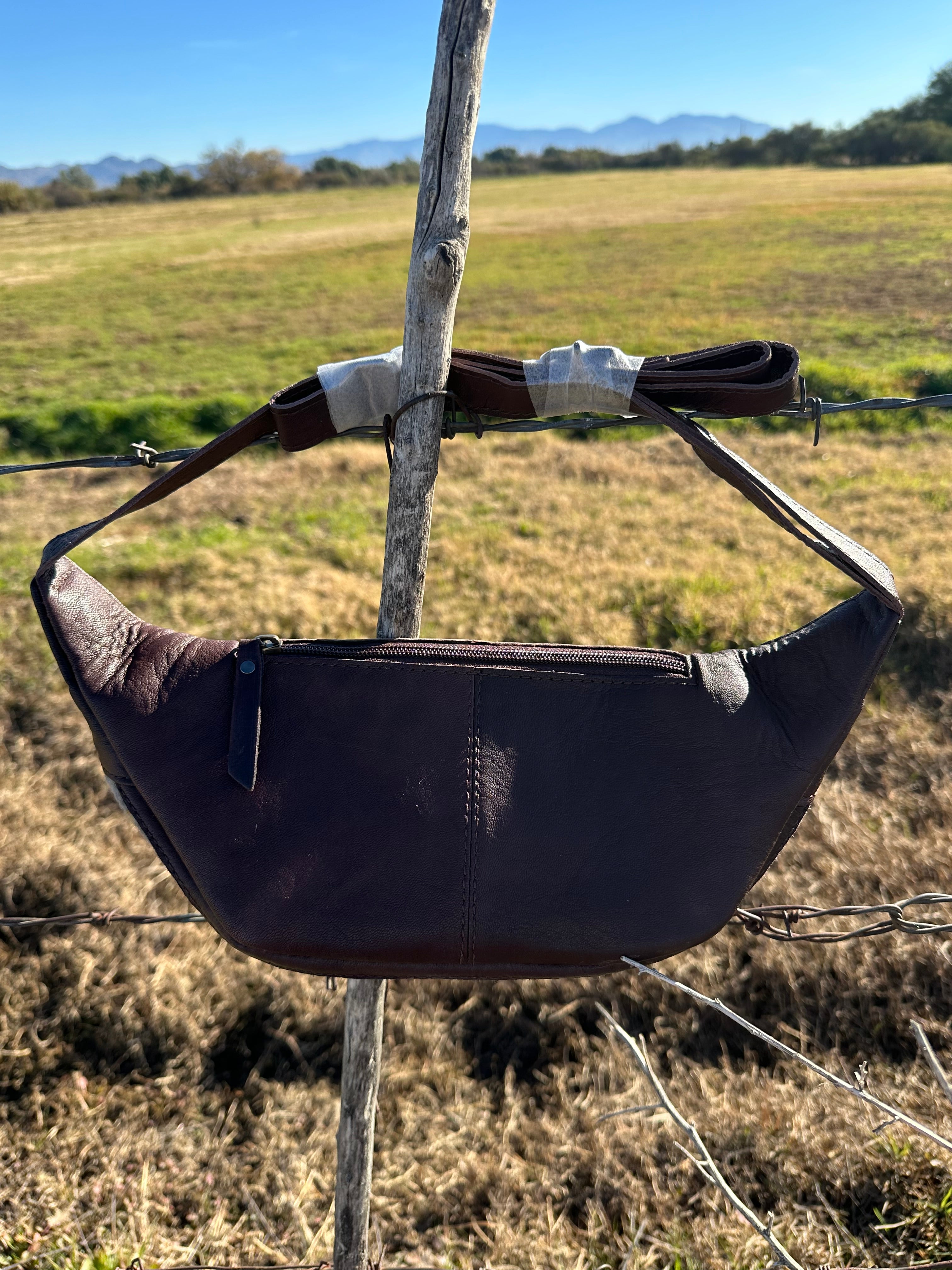 Genuine Tooled Leather & Saddle Bag Fanny Pack