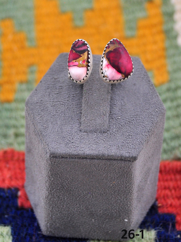 Southwest Made Rose Dahlia Adjustable Ring