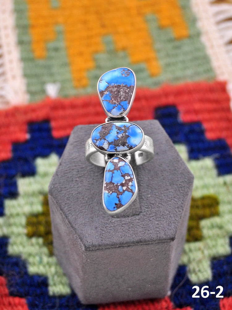 Southwest Made Golden Hills & Sterling Silver Adjustable Ring