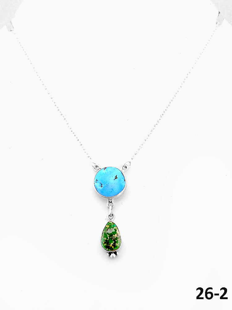 Southwest Made Multi Stone & Sterling Silver Necklace