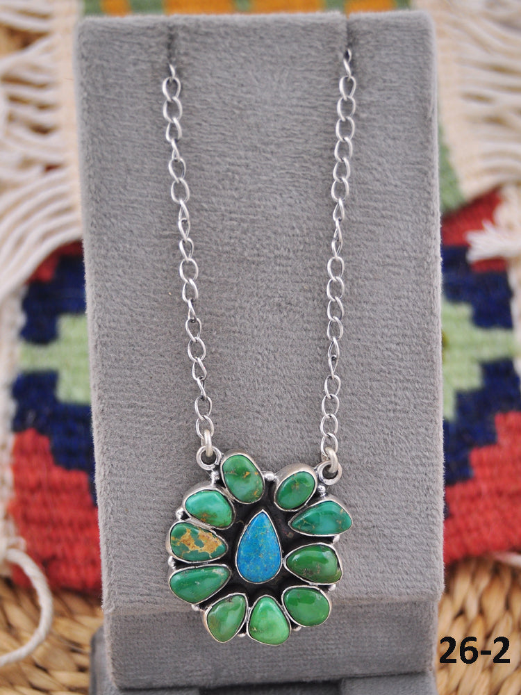 Southwest Made Multi Stone & Sterling Silver Necklace