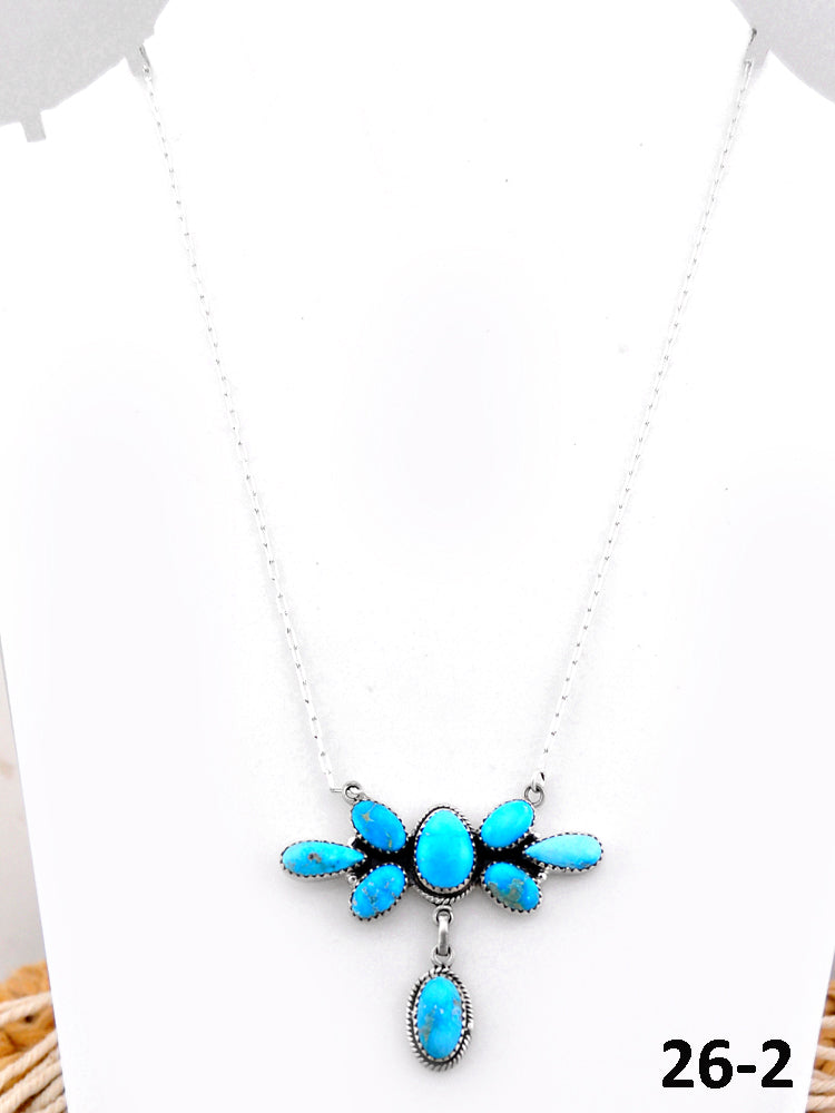 Southwest Handmade White Water & Sterling Silver Necklace