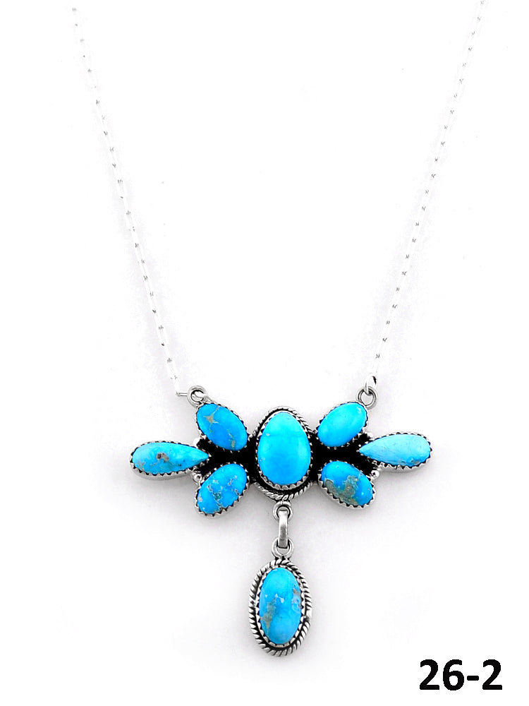 Southwest Handmade White Water & Sterling Silver Necklace
