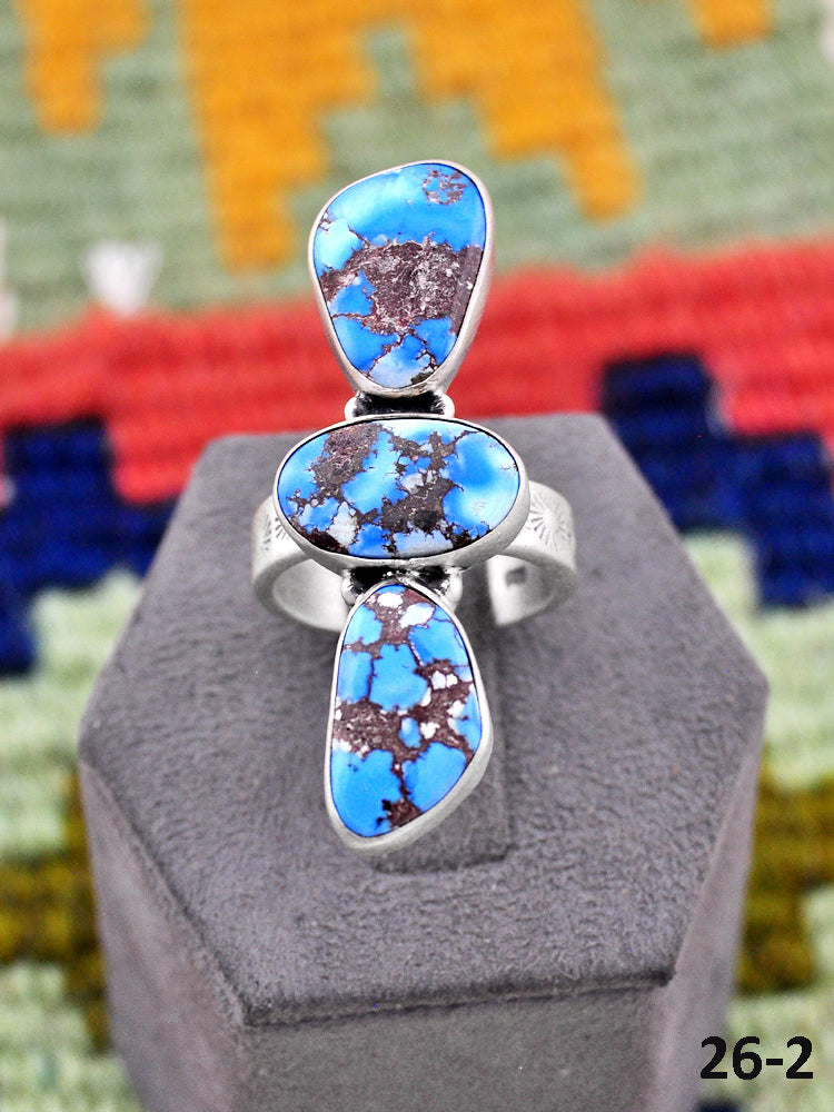 Southwest Made Golden Hills & Sterling Silver Adjustable Ring