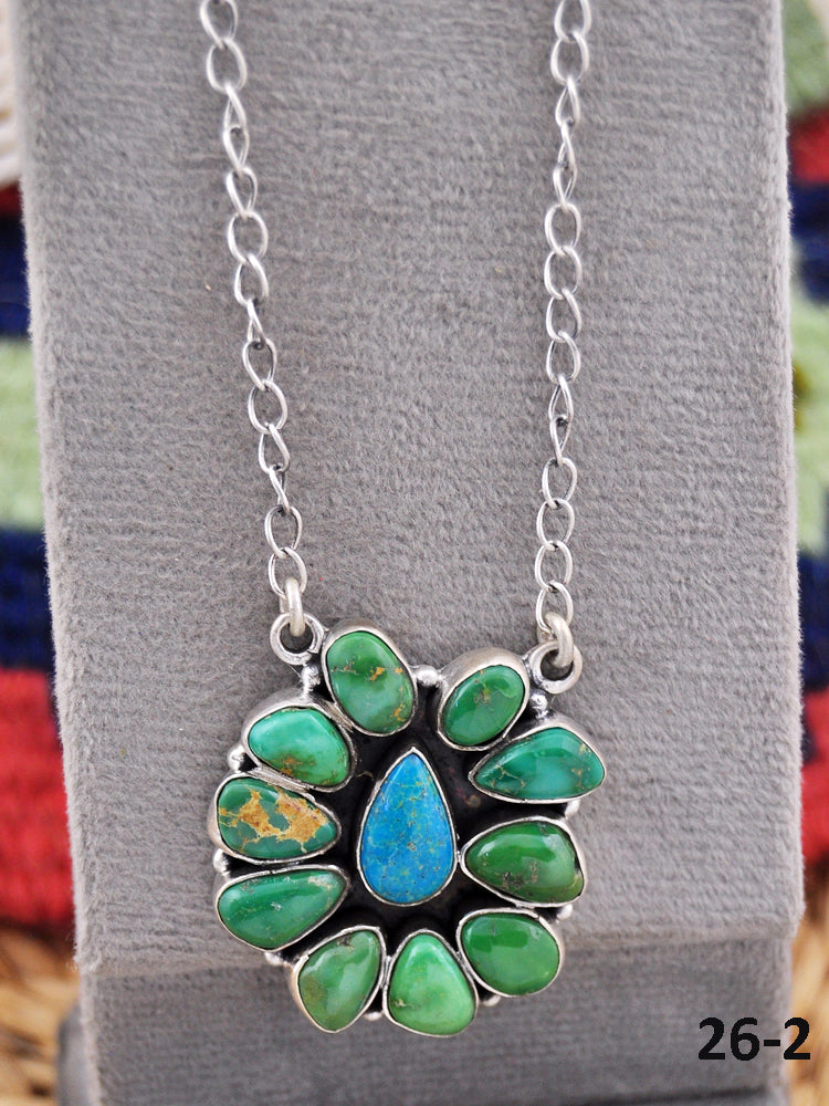 Southwest Made Multi Stone & Sterling Silver Necklace