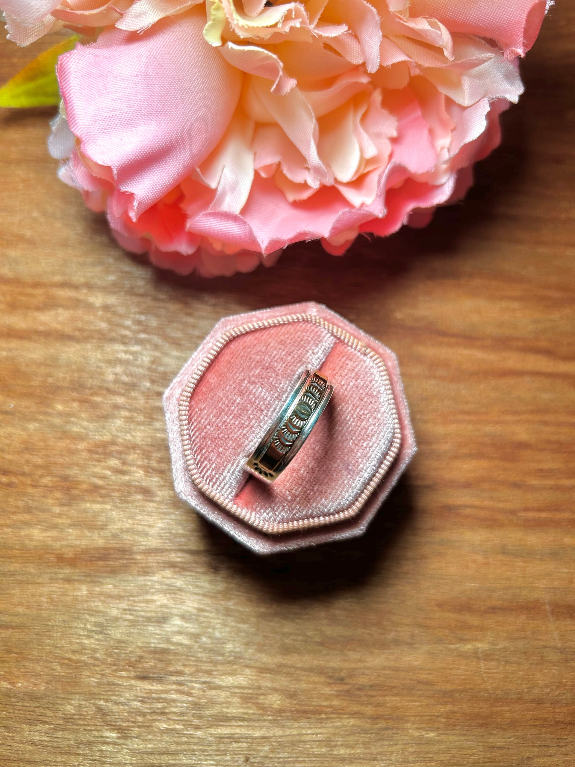 Navajo Made 14k Gold & Sterling Silver Ring