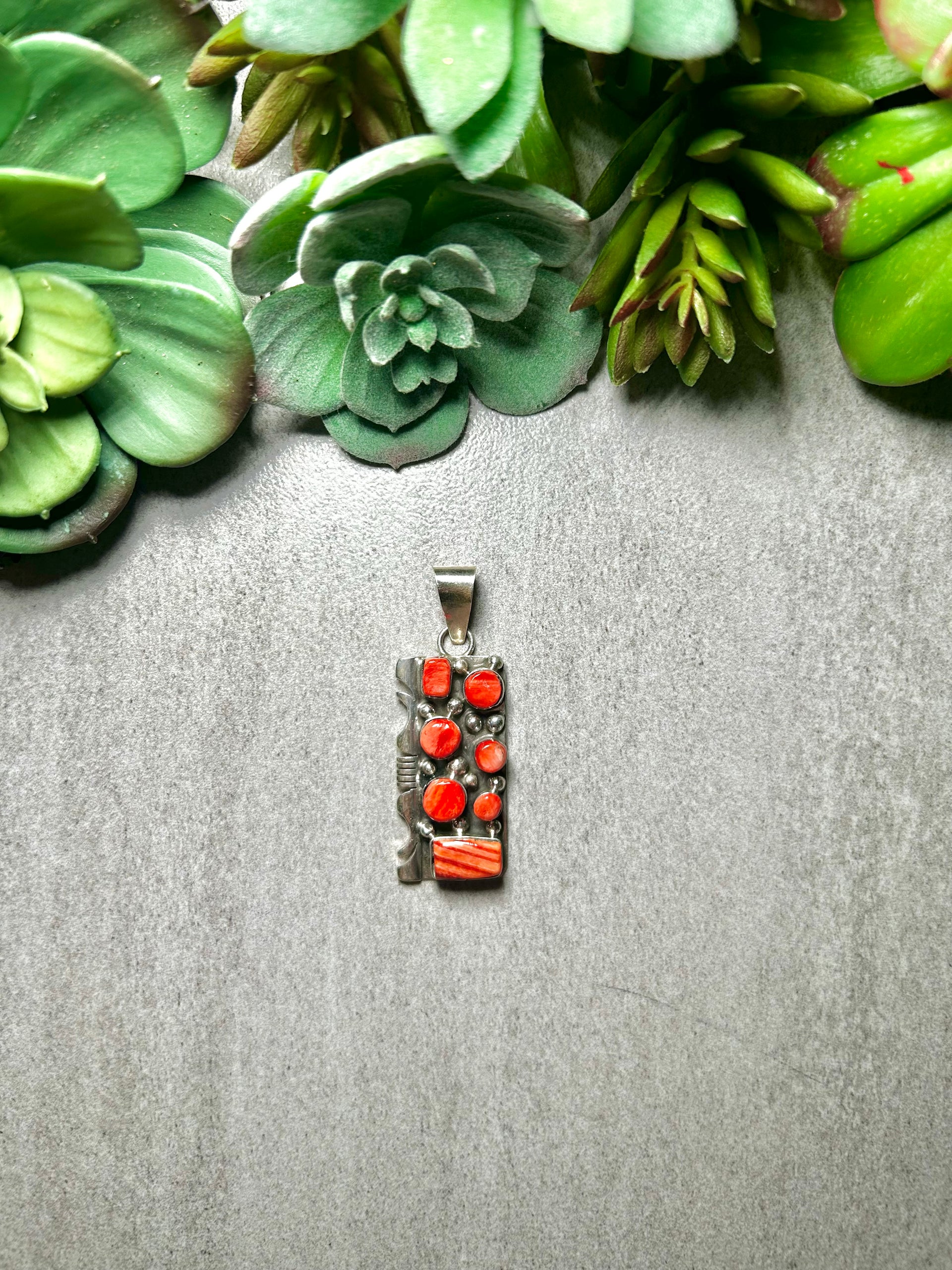 Marlene Fransi Spiny Oyster & Sterling Silver Pendant