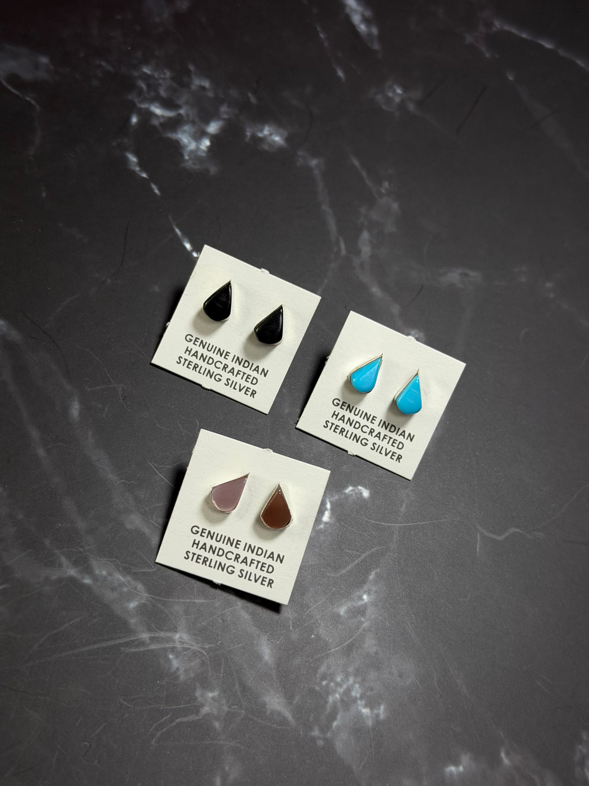 Navajo Made Sterling Silver Post Earrings
