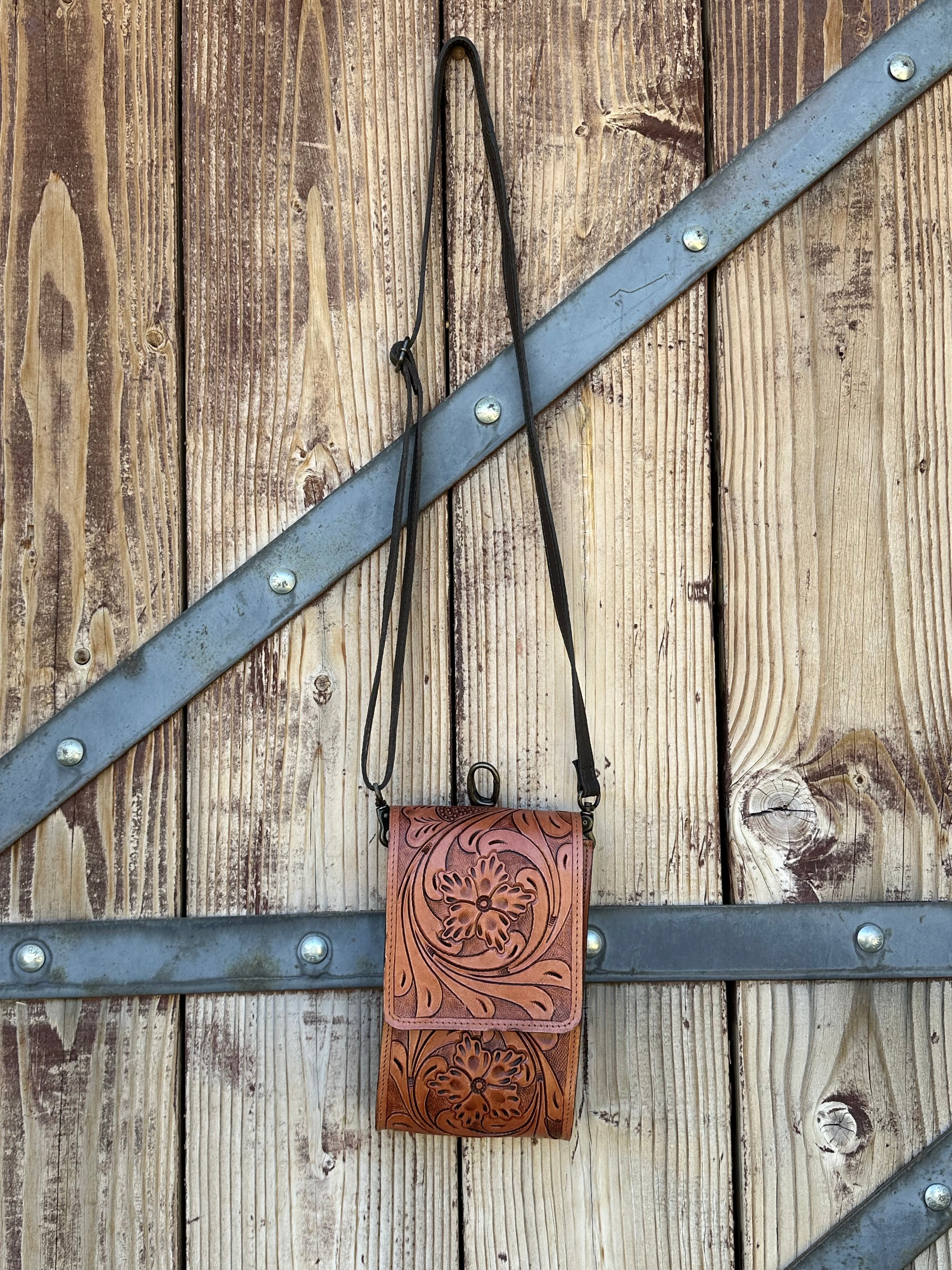 Genuine Tooled Leather Purse