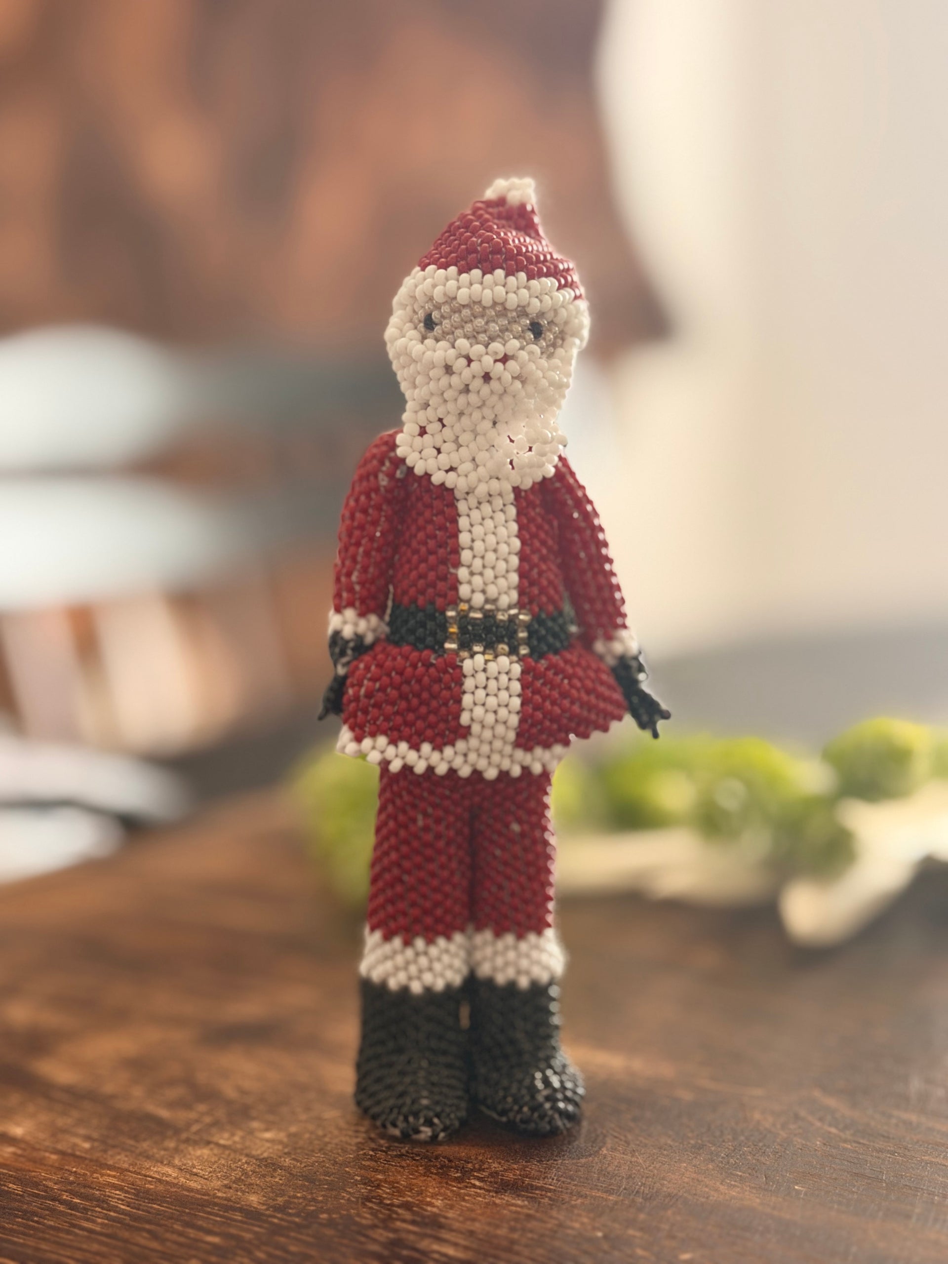 Rolanda Begay Beaded Santa Ornament/Pendant