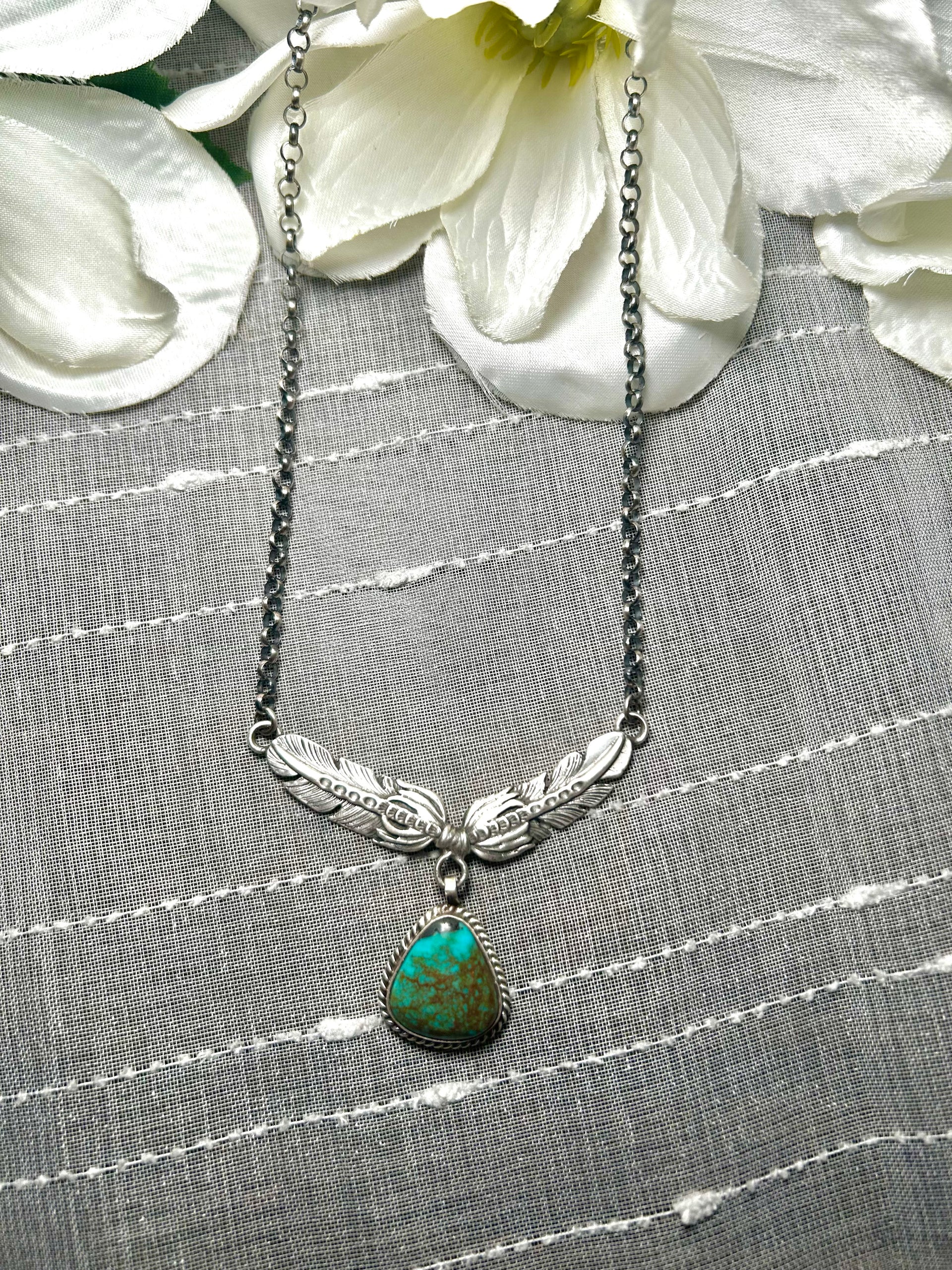 Leroy James Royston Turquoise & Sterling Silver Necklace