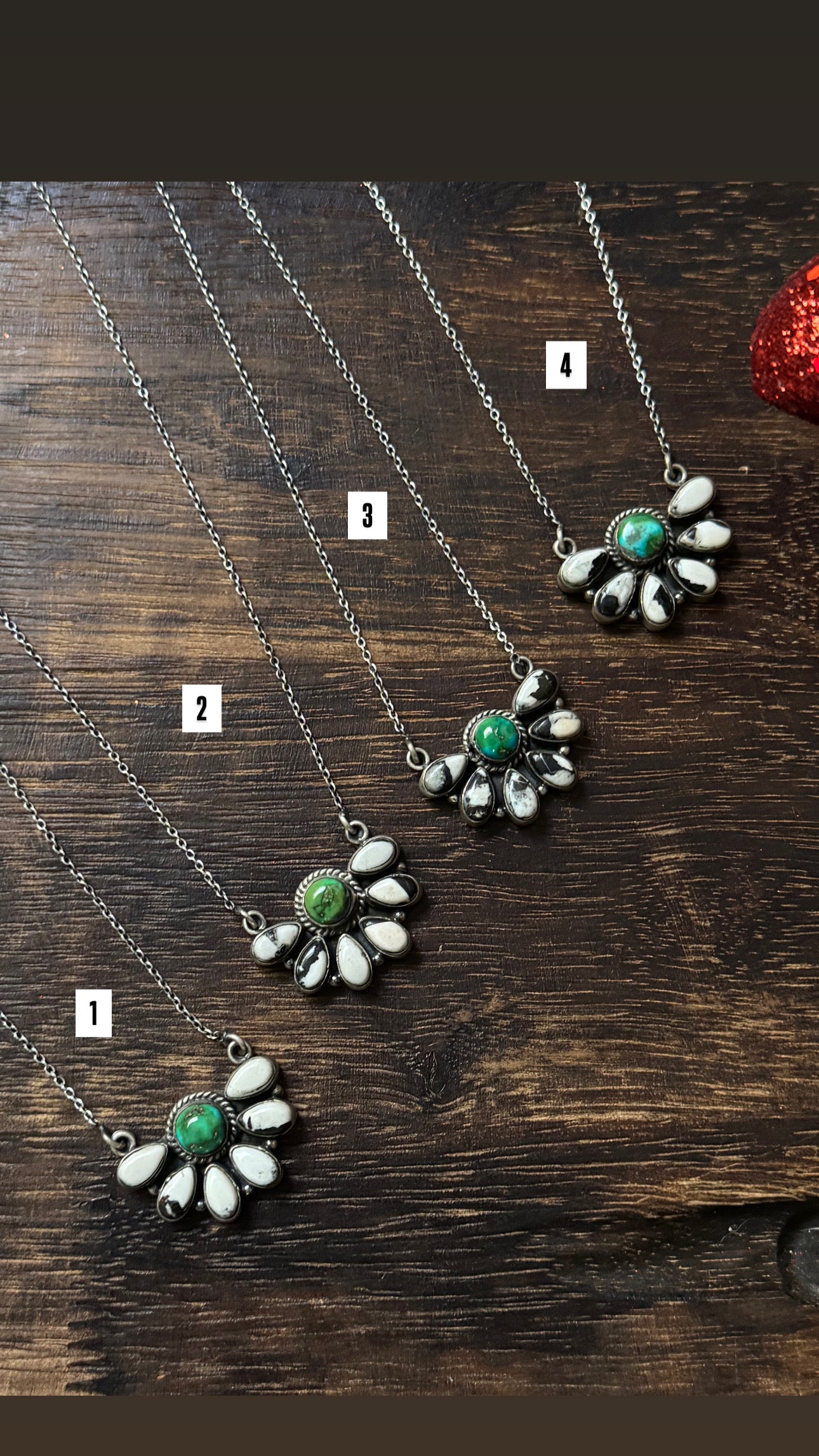Southwest Handmade Multi Stone & Sterling Silver Necklace