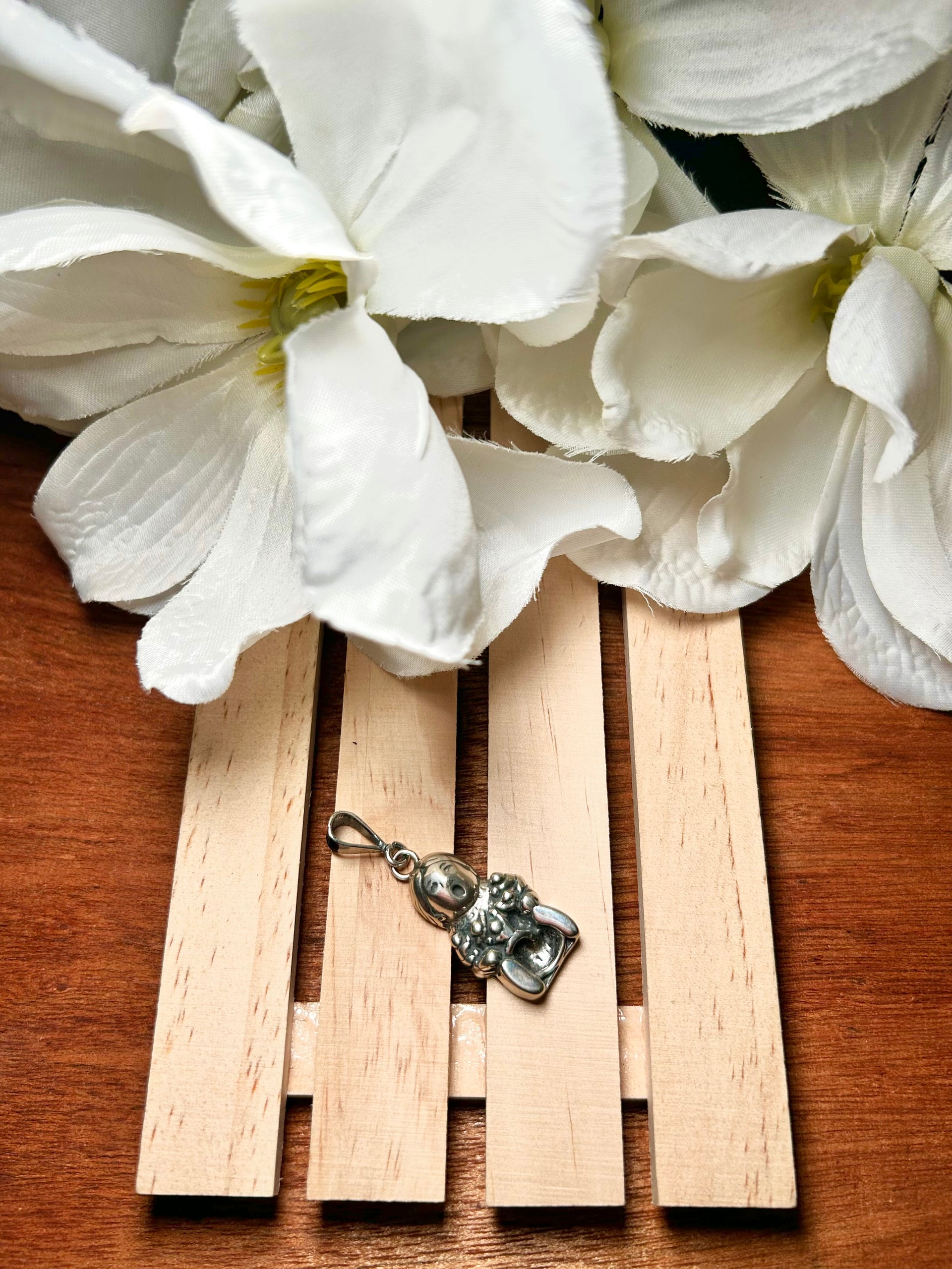 Navajo Made Sterling Silver Cast Pendant