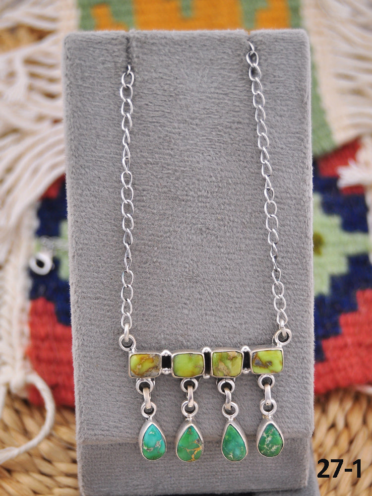 Southwest Made Multi Stone & Sterling Silver Necklace