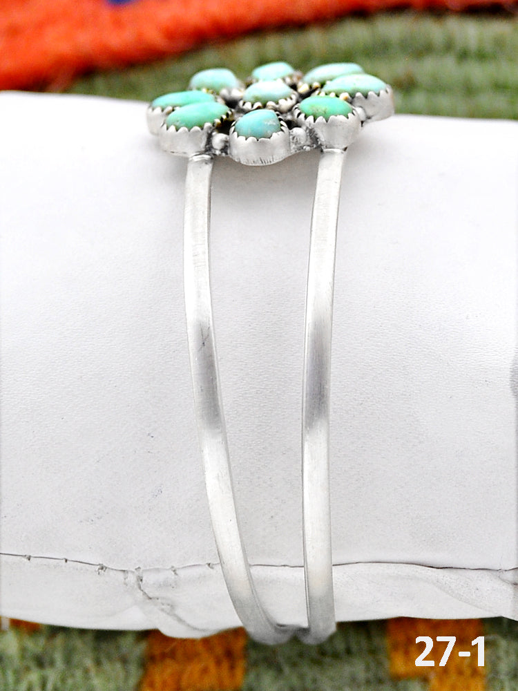 Southwest Handmade Paloma & Sterling Silver Cuff Bracelet