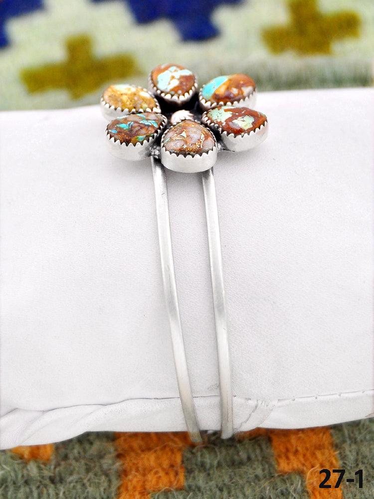 Southwest Handmade Number 8 & Sterling Silver Cuff Bracelet