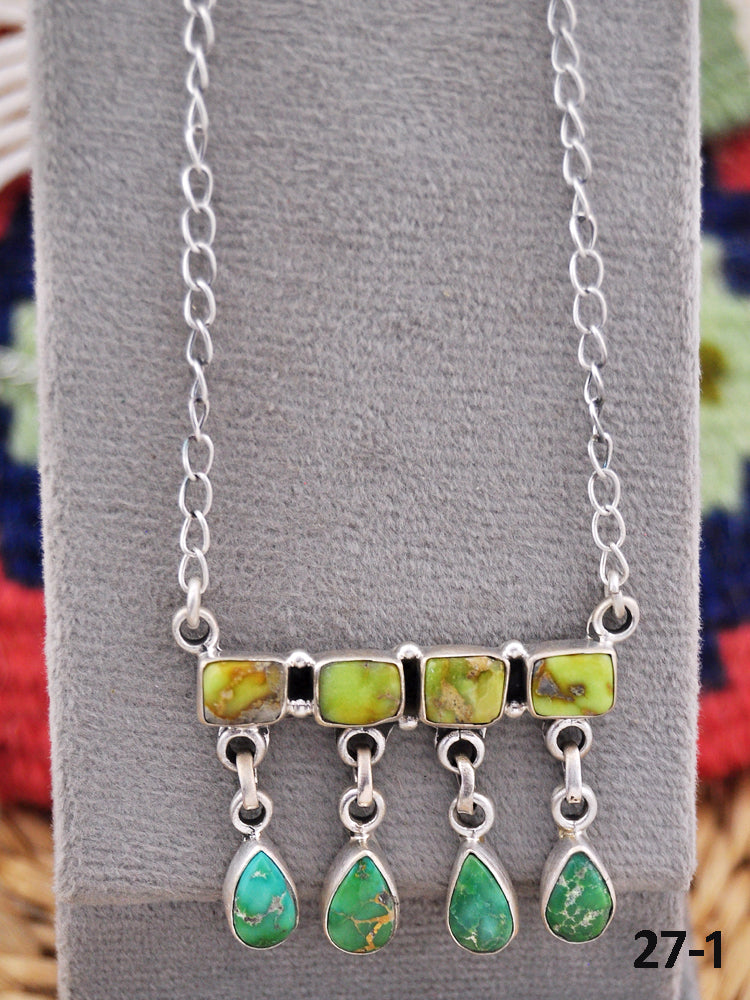 Southwest Made Multi Stone & Sterling Silver Necklace