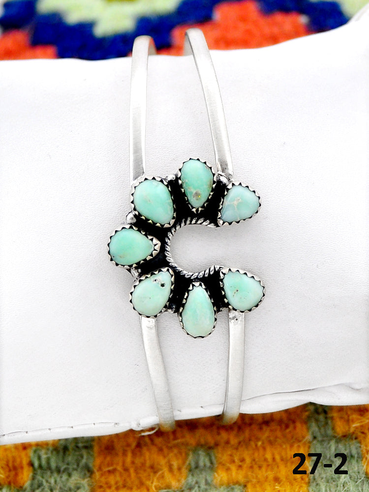Southwest Handmade Paloma & Sterling Silver Cuff Bracelet