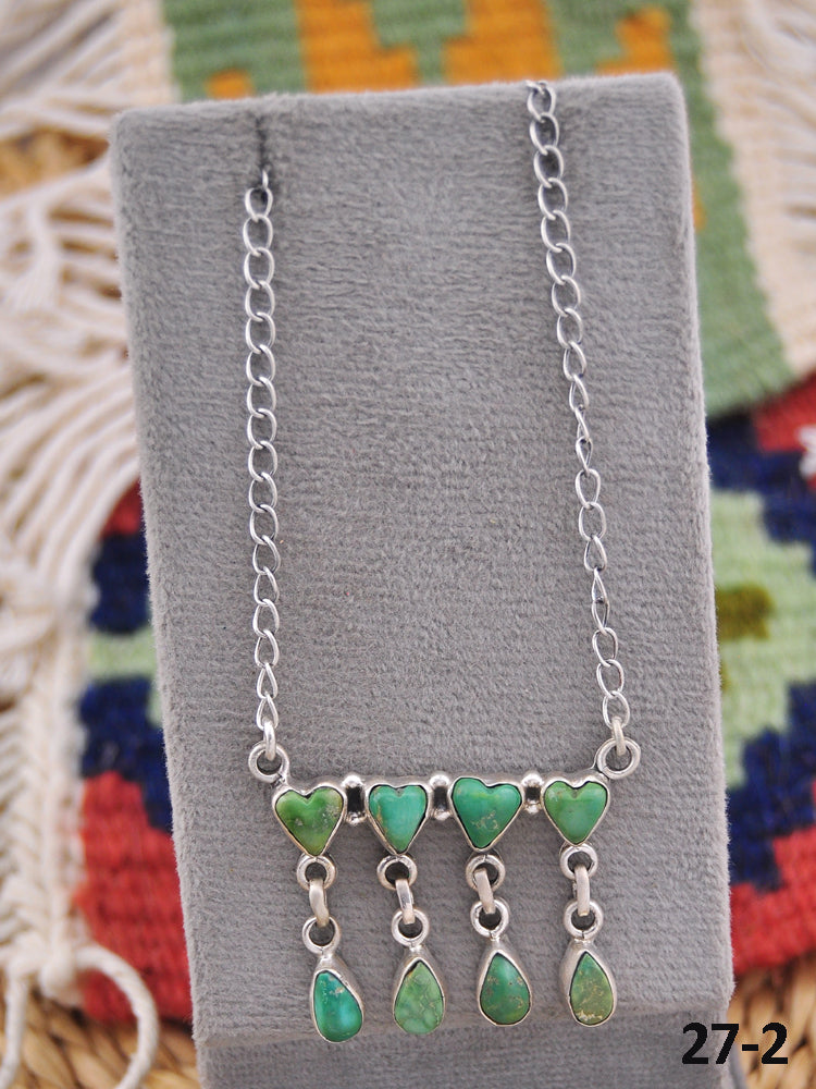 Southwest Made Sonoran Mountain Turquoise & Sterling Silver Necklace