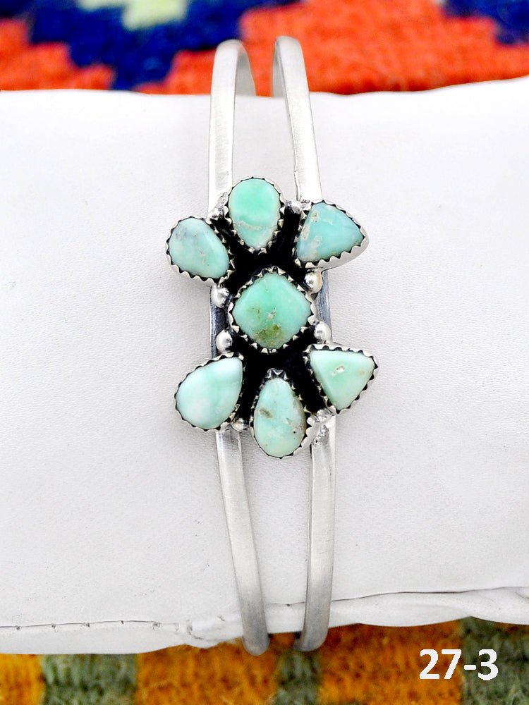 Southwest Handmade Paloma & Sterling Silver Cuff Bracelet