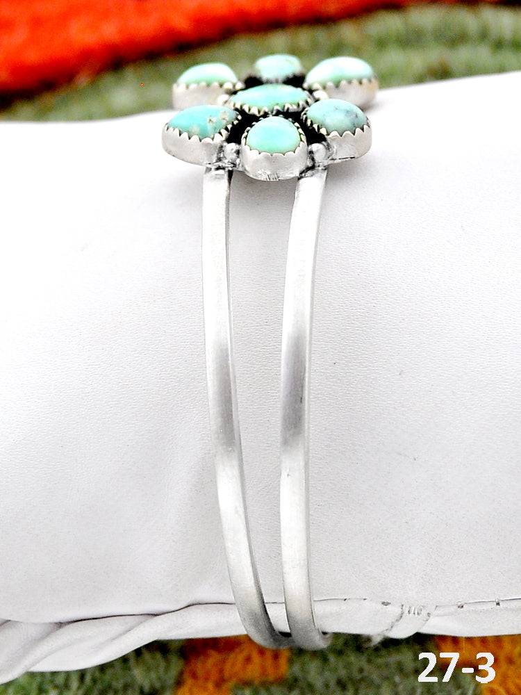 Southwest Handmade Paloma & Sterling Silver Cuff Bracelet