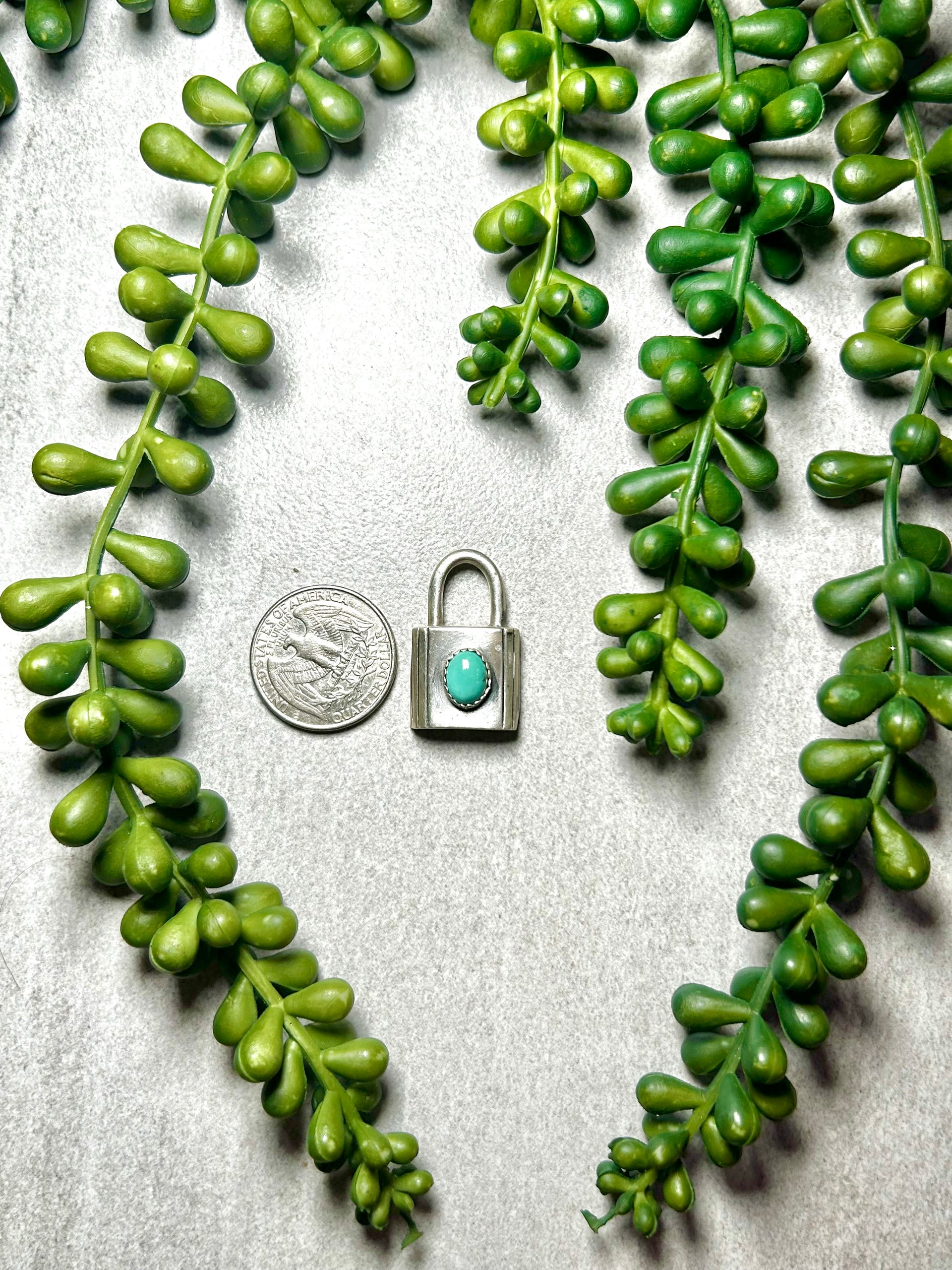 Navajo Made Kingman Turquoise & Sterling Silver Pendant