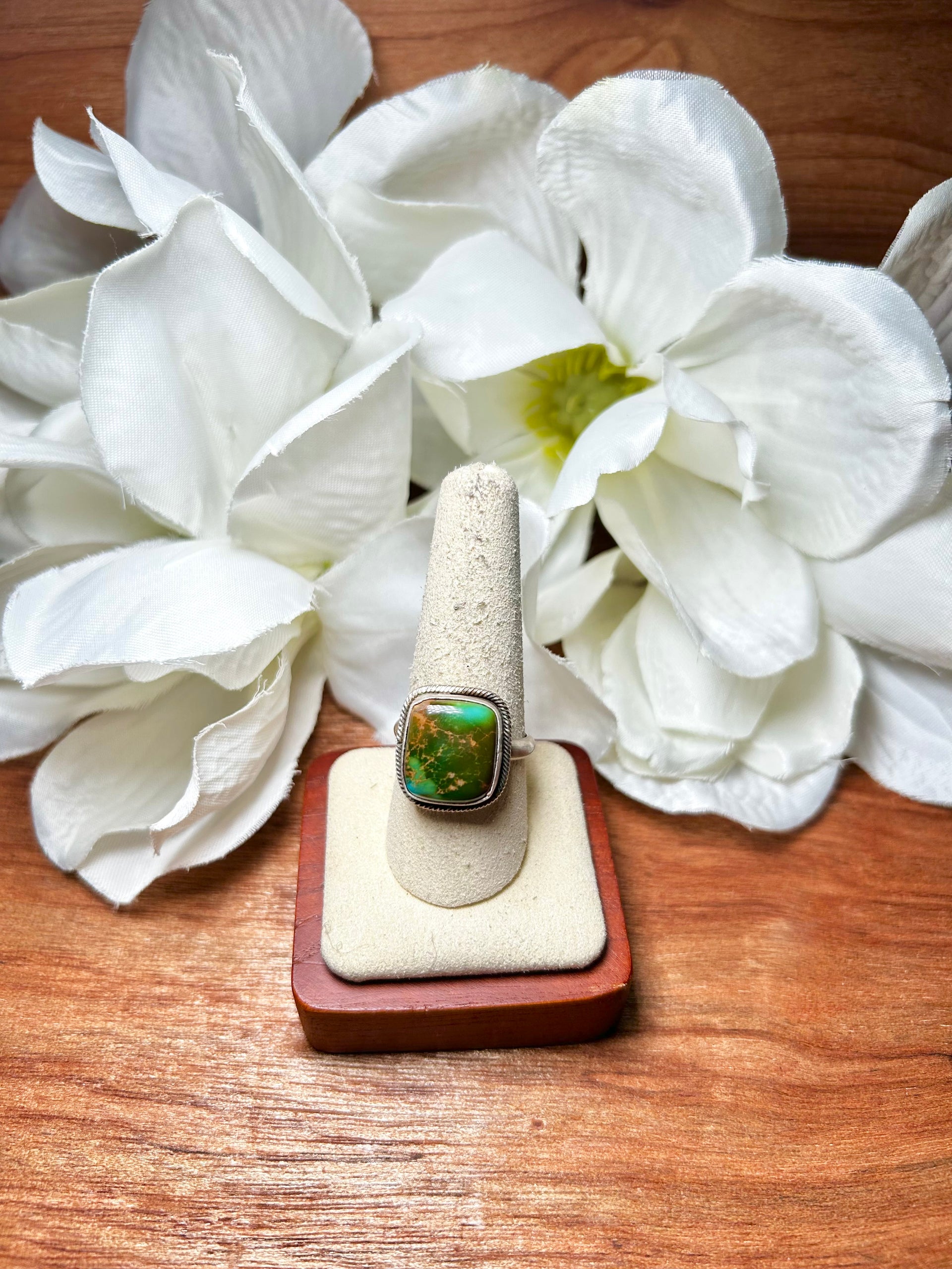 Eli Skeets Royston & Sterling Silver Cluster Adjustable Ring