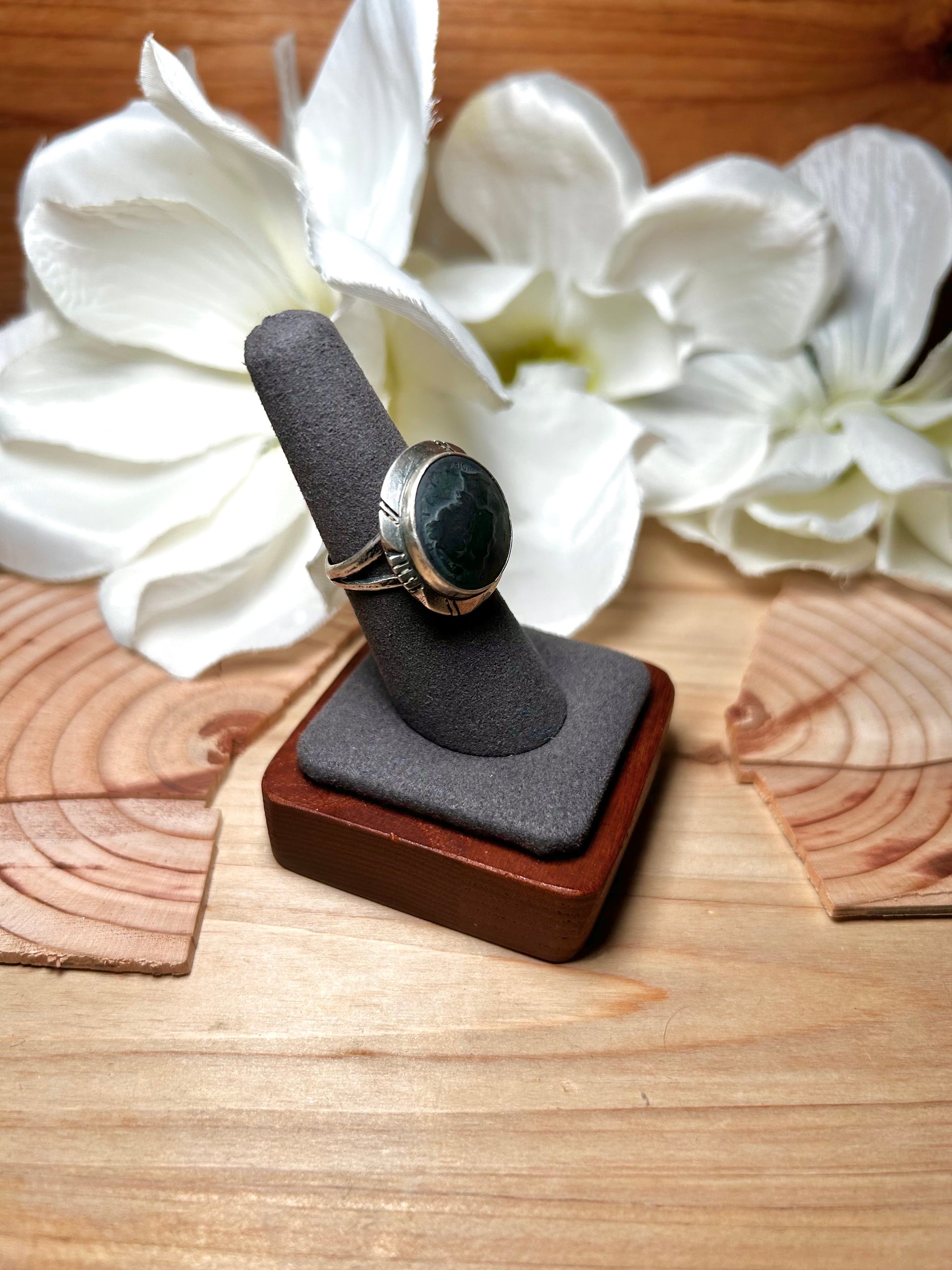 Navajo Made Liberty Dime Sterling Silver Ring Size 7