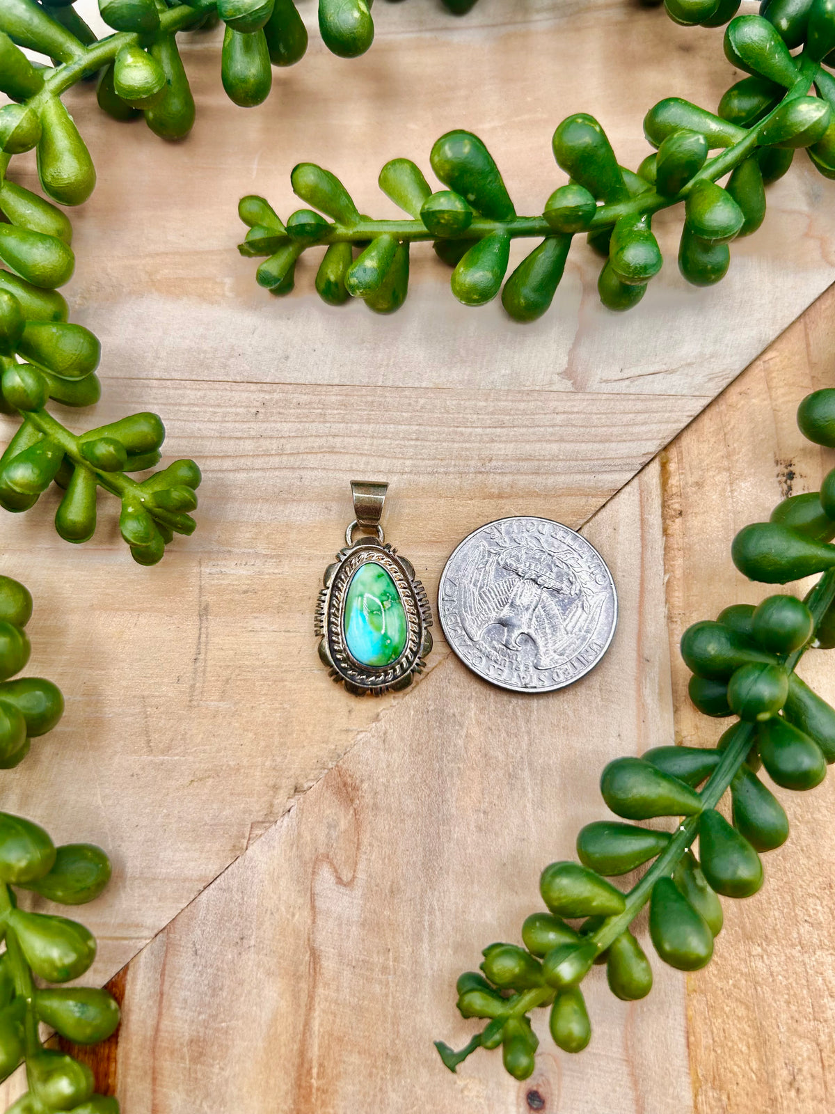 Thomas Francisco Sonoran Mountain Turquoise & Sterling Silver Pendant