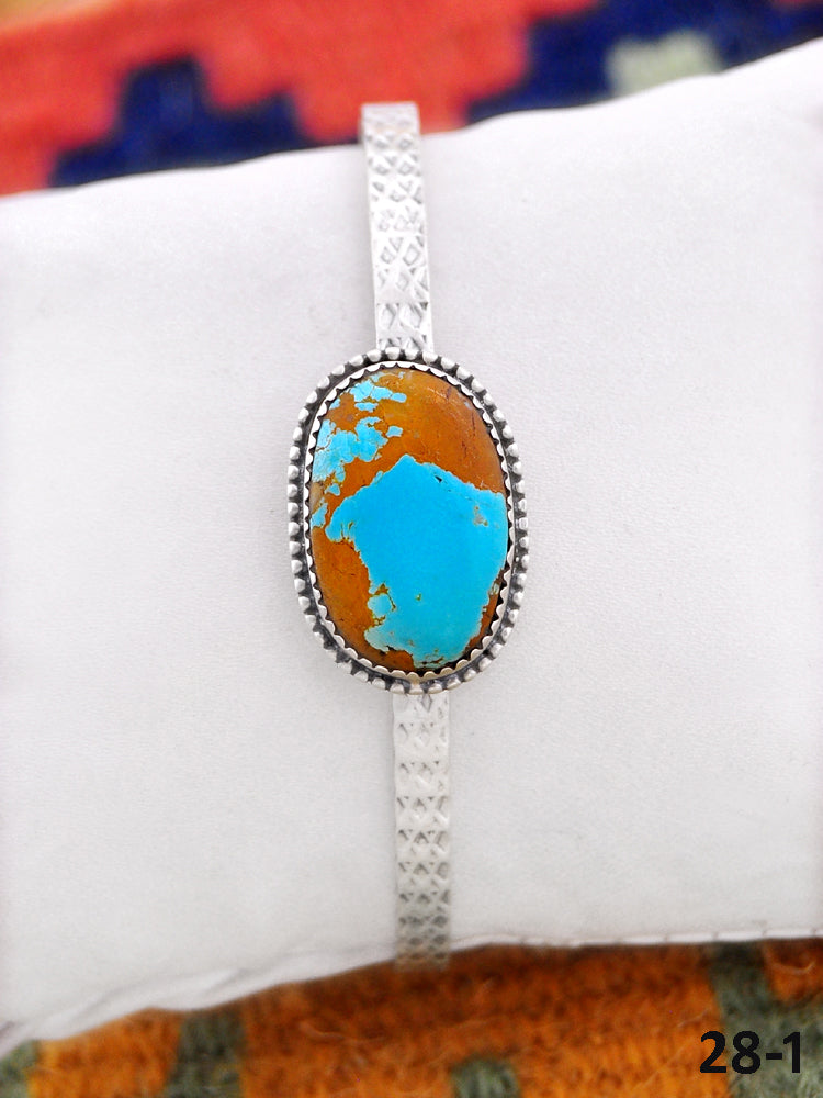 Southwest Handmade Royston & Sterling Silver Cuff Bracelet