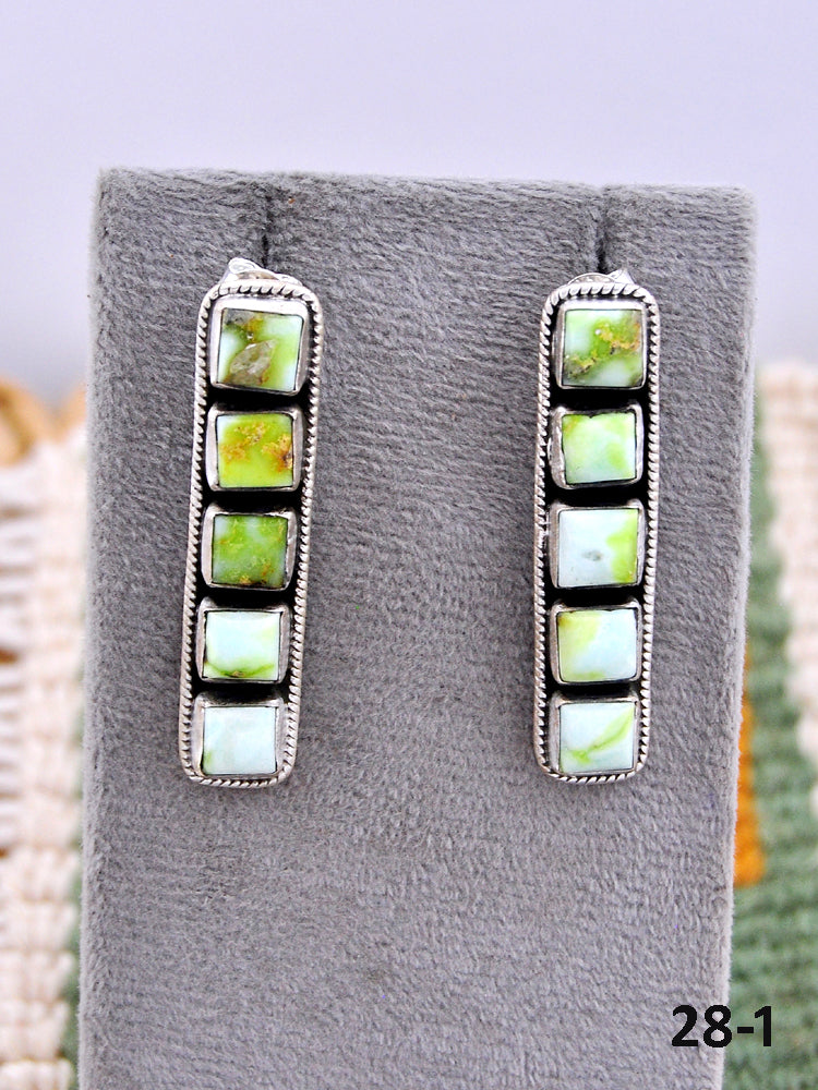 Southwest Made Palomino & Sterling Silver Post Earrings