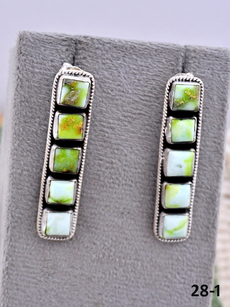 Southwest Made Palomino & Sterling Silver Post Earrings