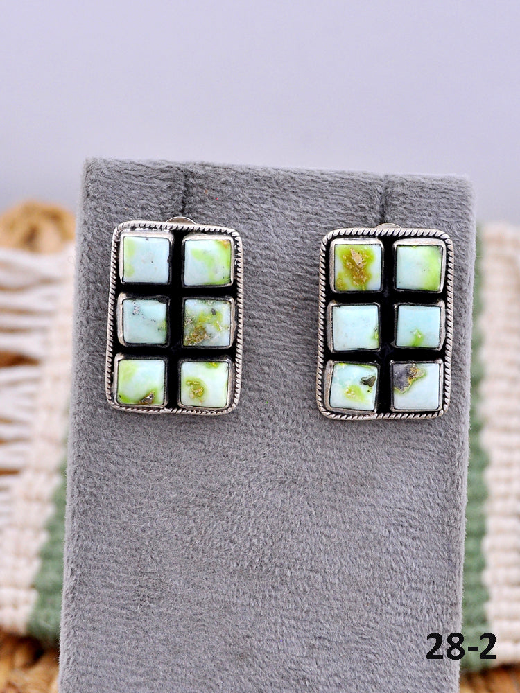 Southwest Made Palomino & Sterling Silver Post Earrings