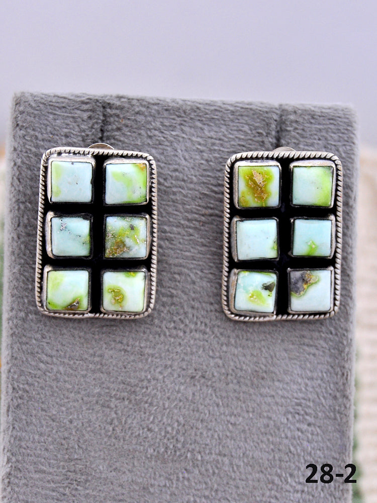 Southwest Made Palomino & Sterling Silver Post Earrings