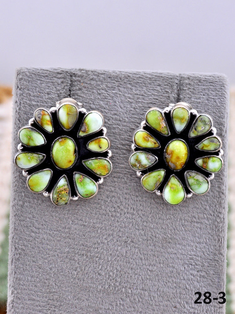 Southwest Made Palomino & Sterling Silver Post Earrings