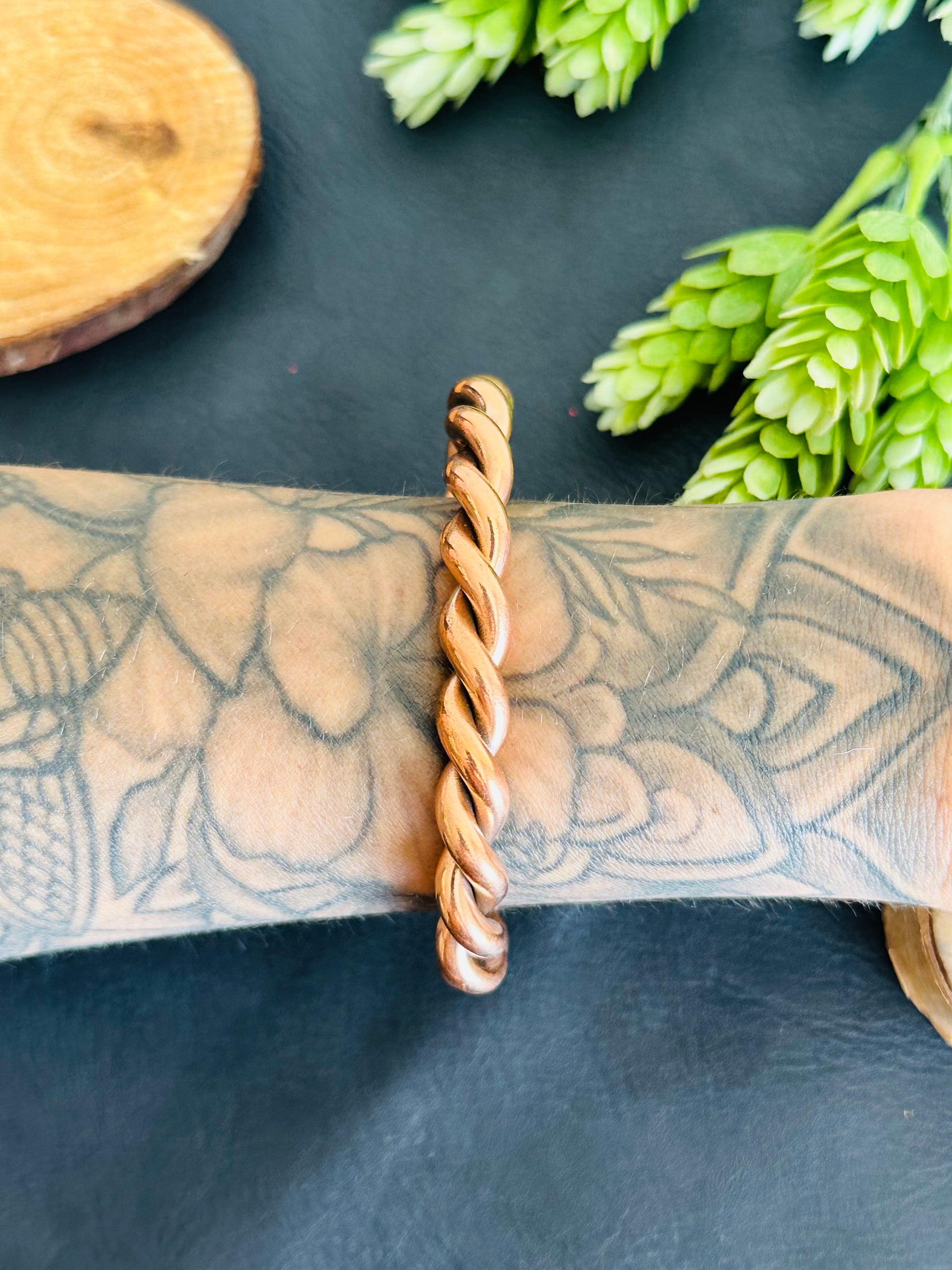 Navajo Made Copper Cuff Bracelet