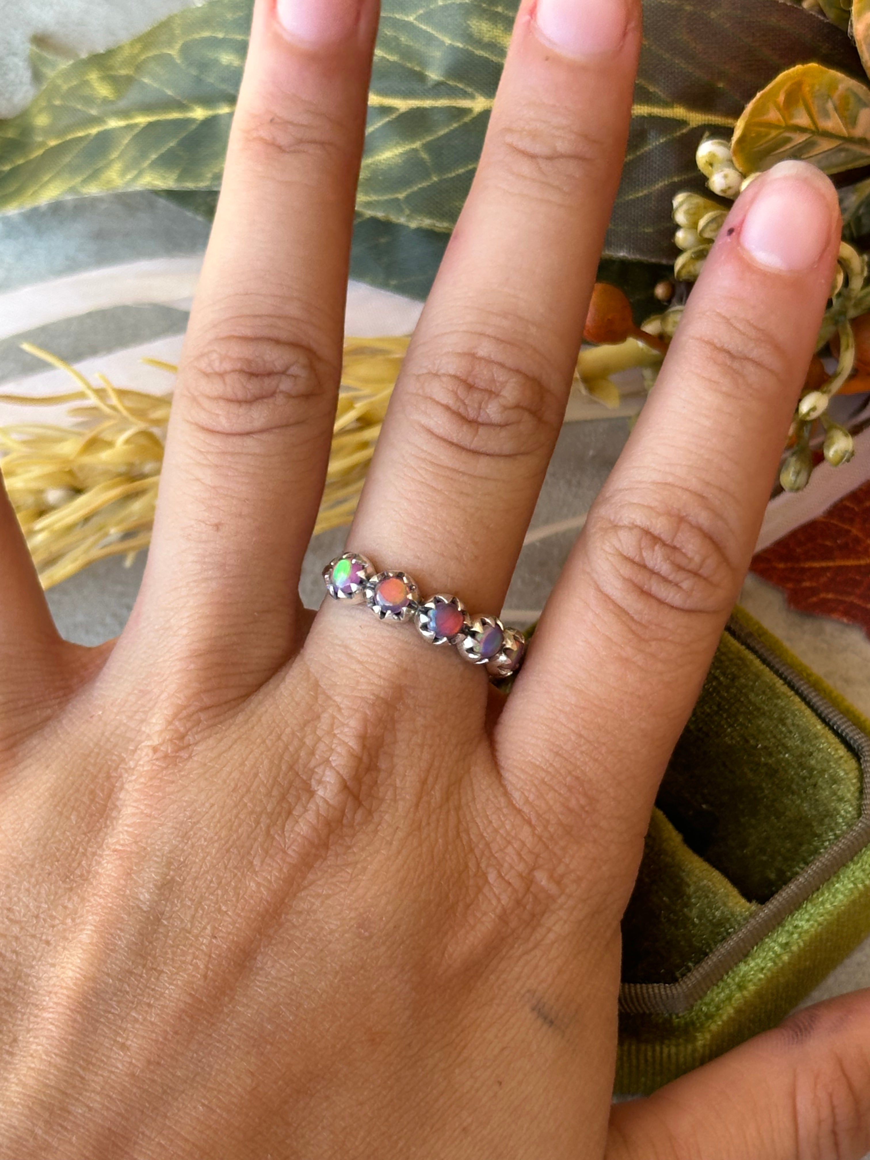 Southwest Handmade Opal & Sterling Silver Ring