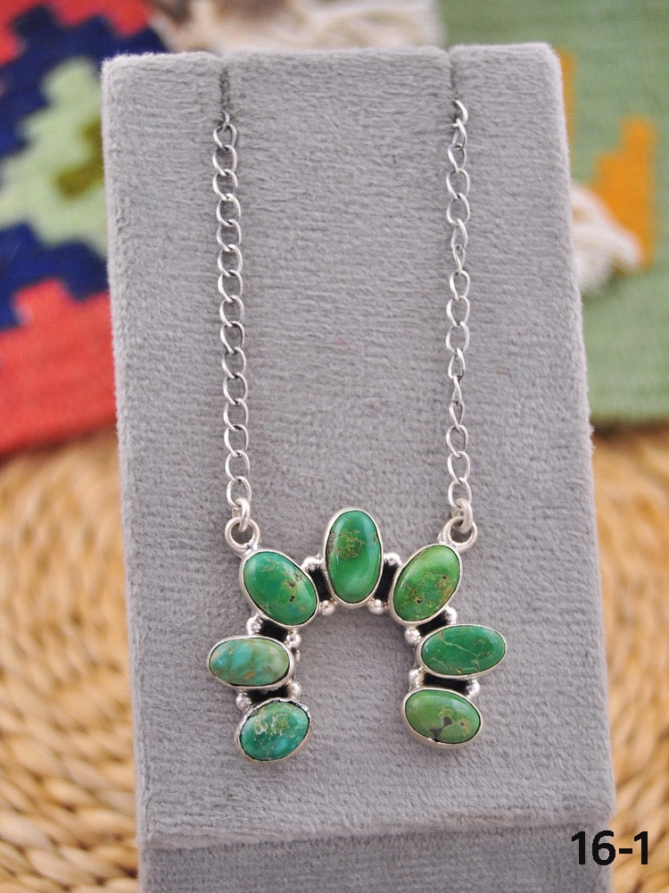 Southwest Made Royston Turquoise & Sterling Silver Necklace