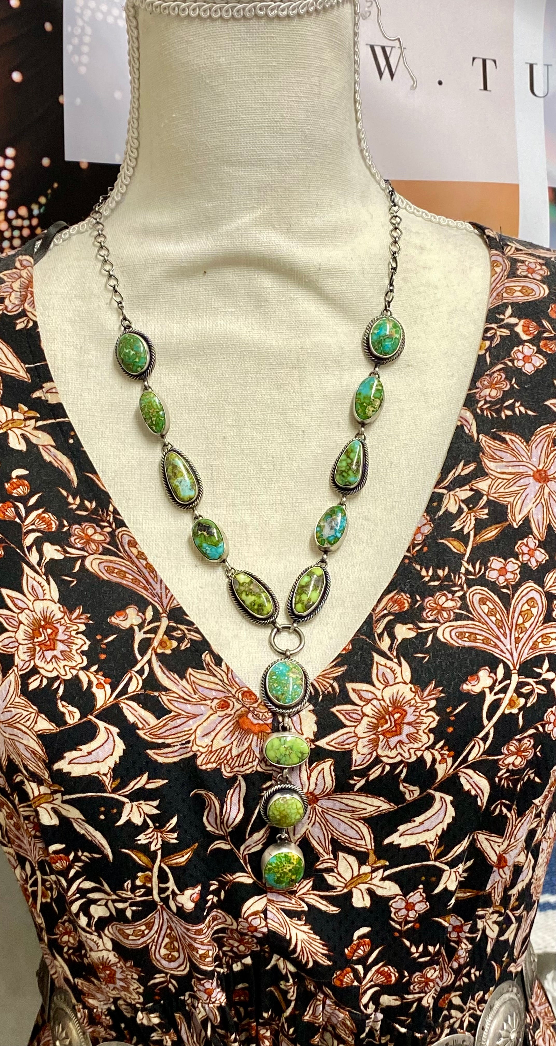 Paul Livingston Sonoran Mountain Turquoise & Sterling Silver Necklace Set