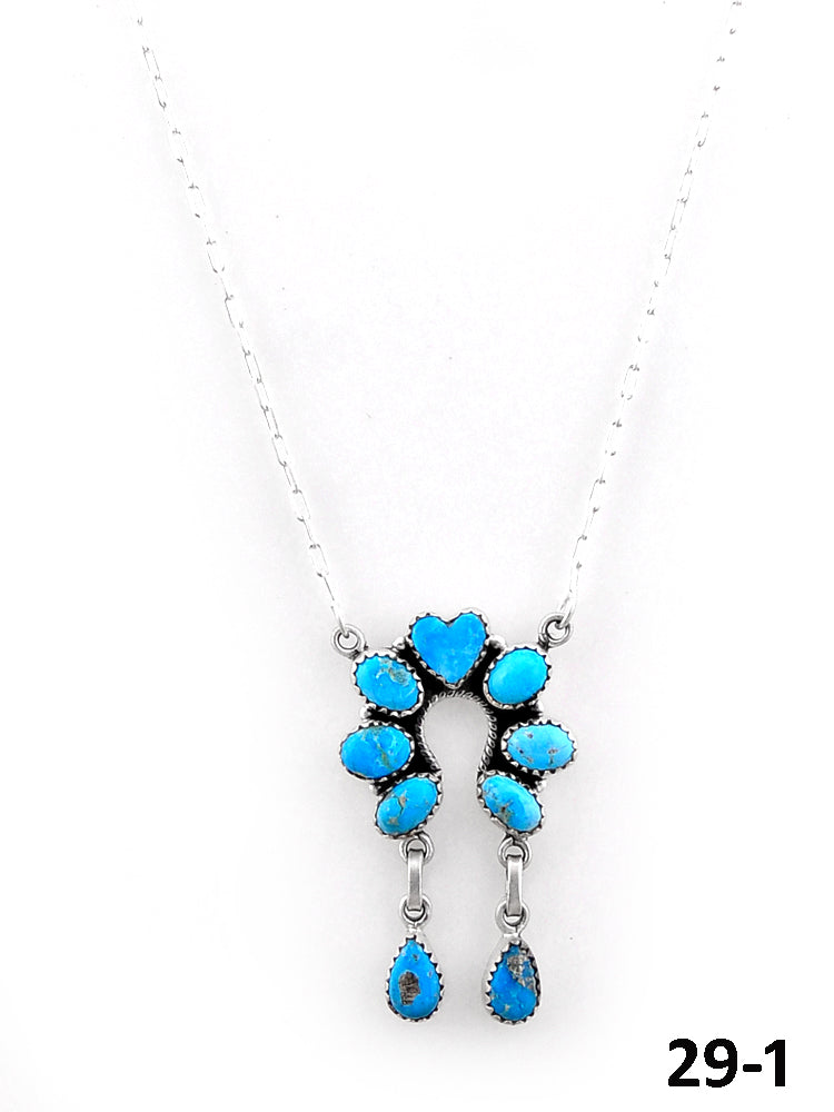 Southwest Handmade White Water & Sterling Silver Necklace