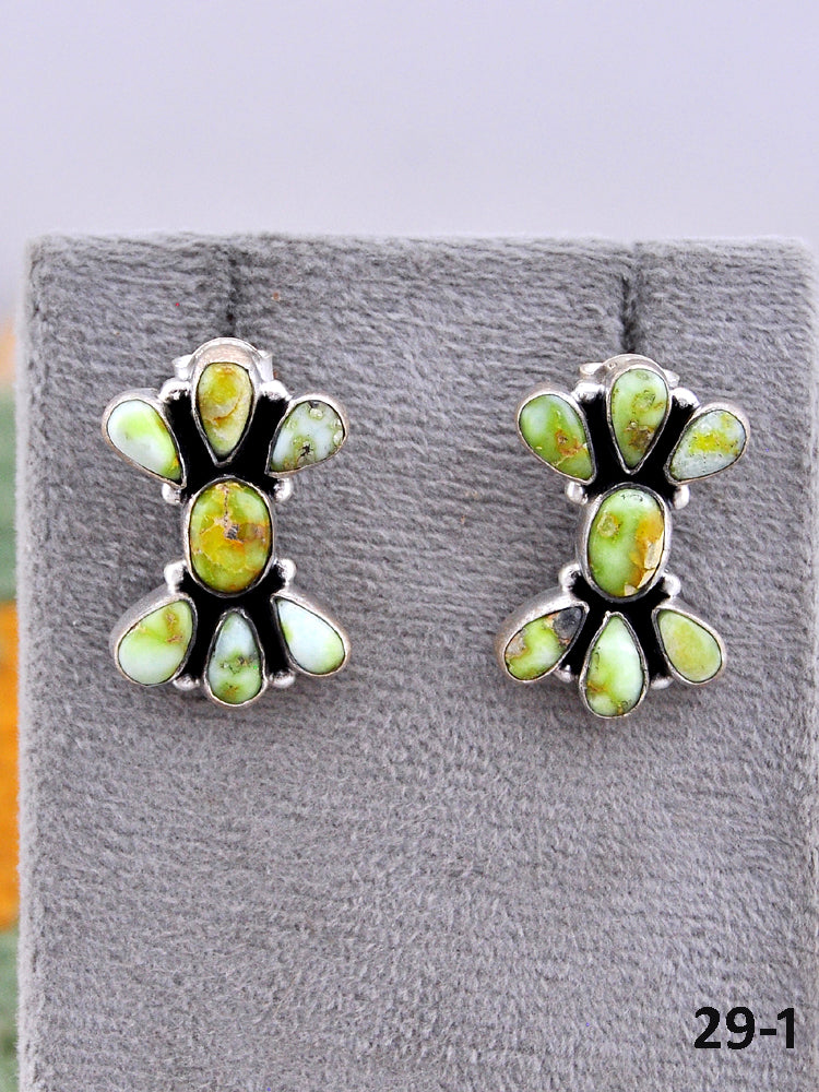 Southwest Made Palomino & Sterling Silver Post Earrings