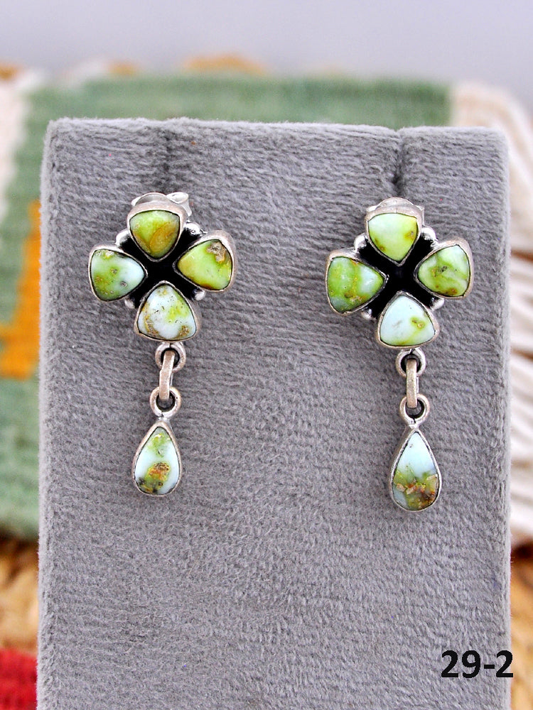 Southwest Made Palomino & Sterling Silver Post Earrings