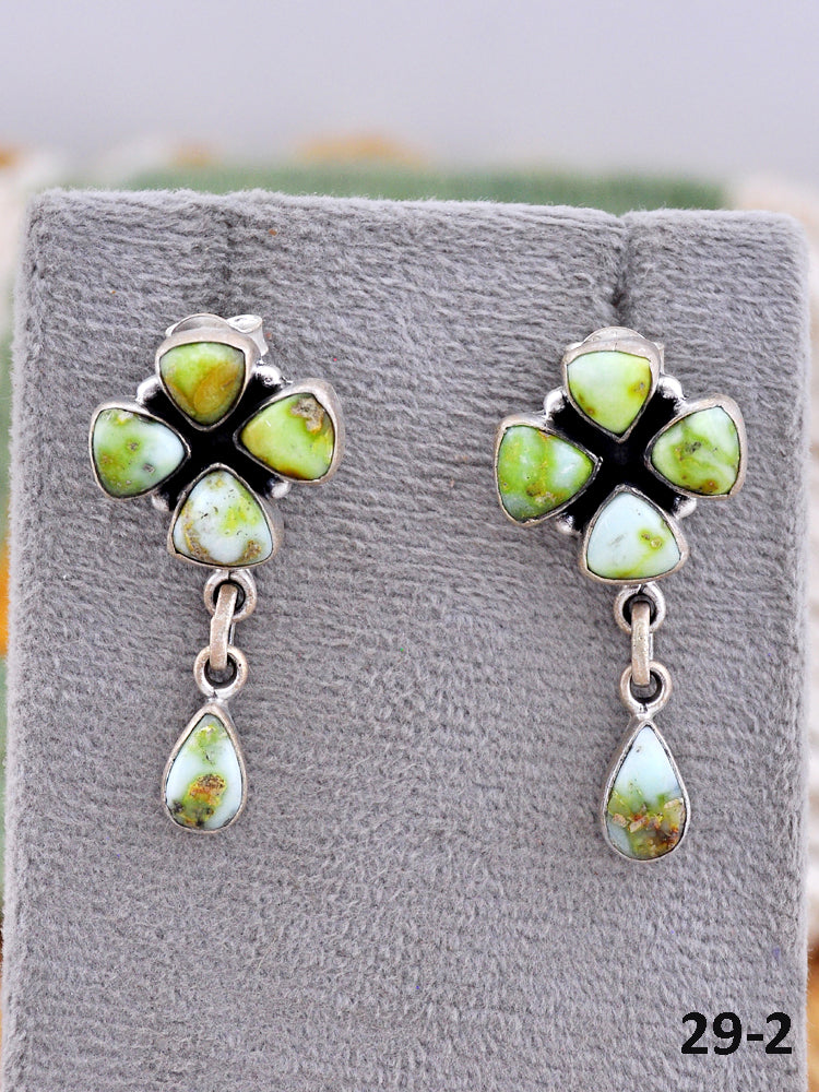 Southwest Made Palomino & Sterling Silver Post Earrings