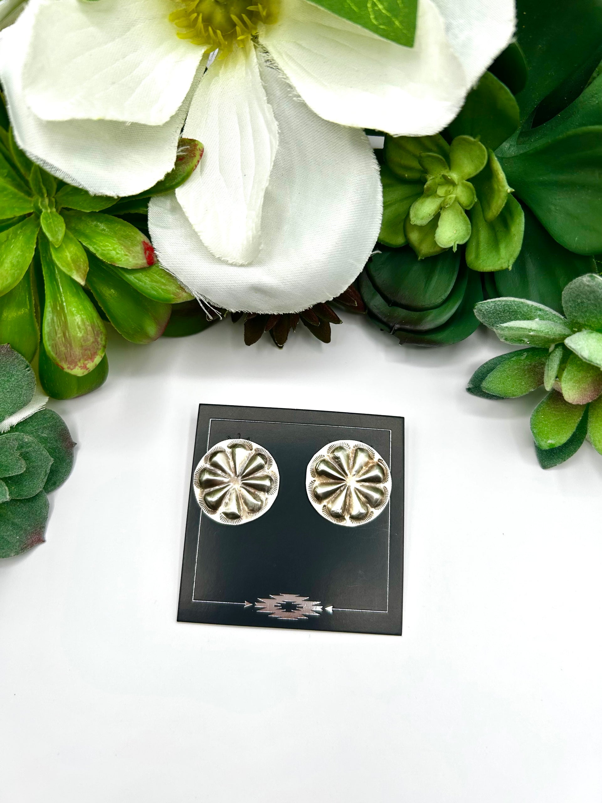 Joan Begay Sterling Silver Post Earrings