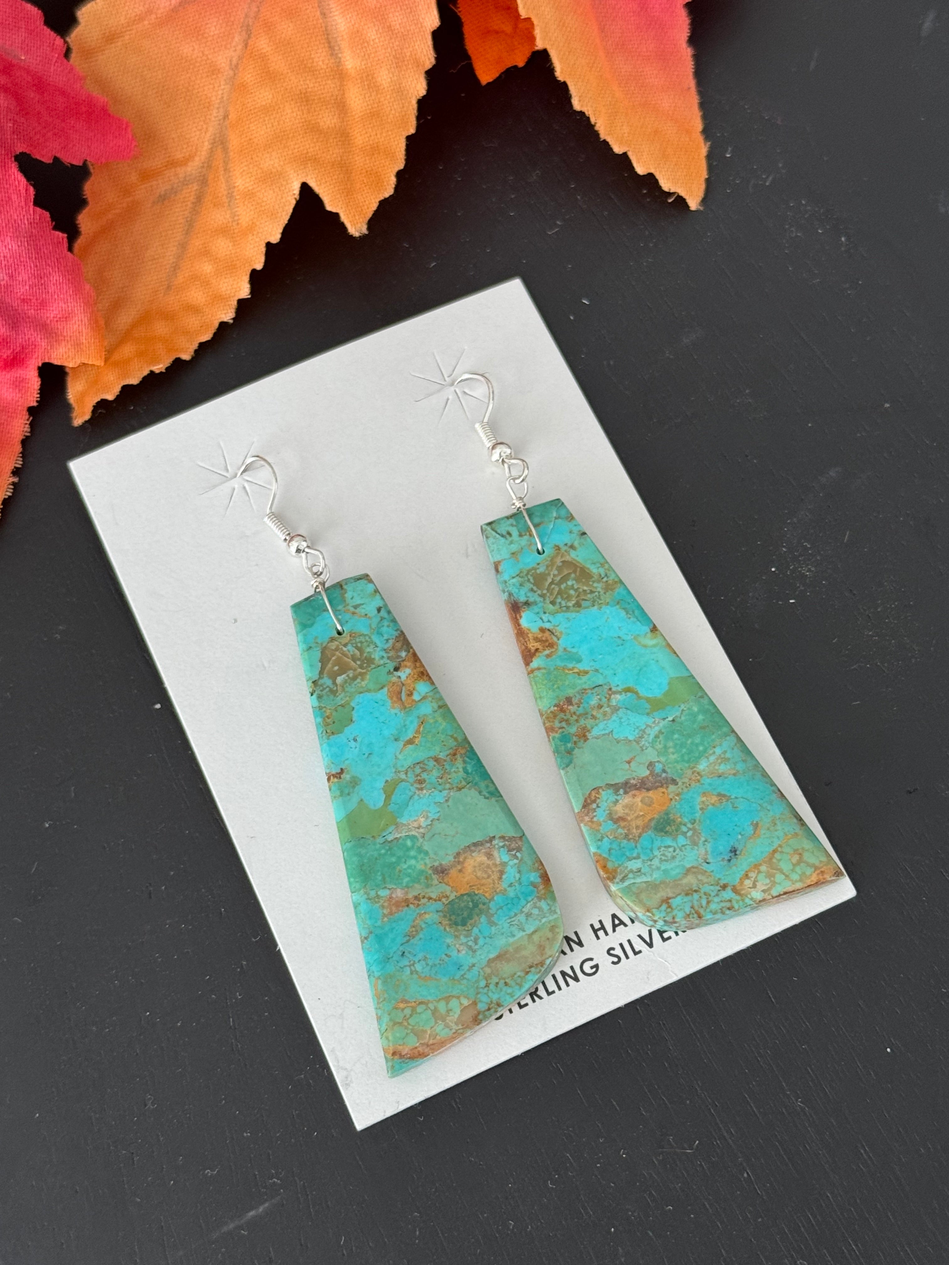 Jameson Pete Kingman Turquoise & Sterling Silver Dangle Earrings