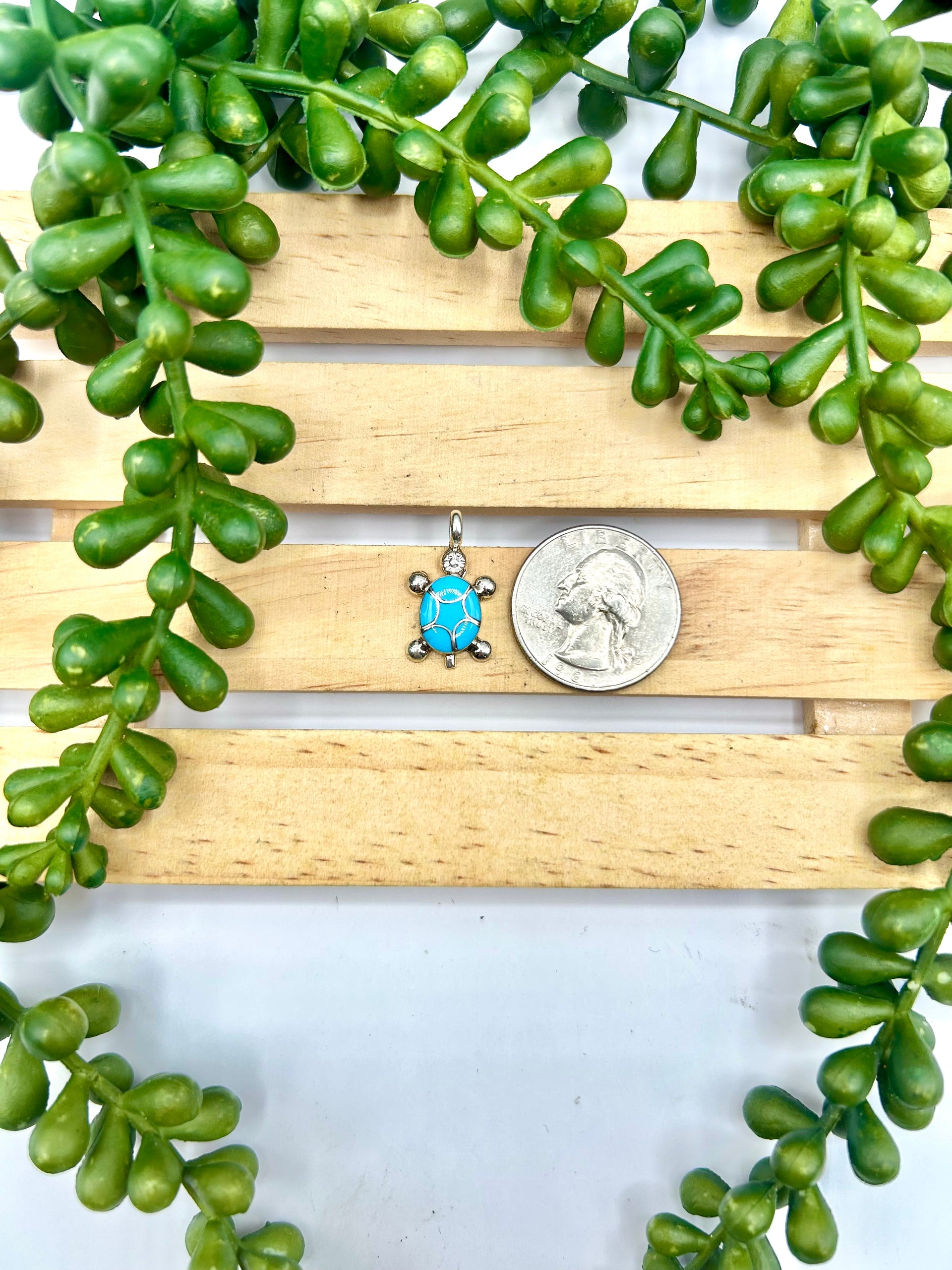 Navajo Made Kingman Turquoise & Sterling Silver Pendant
