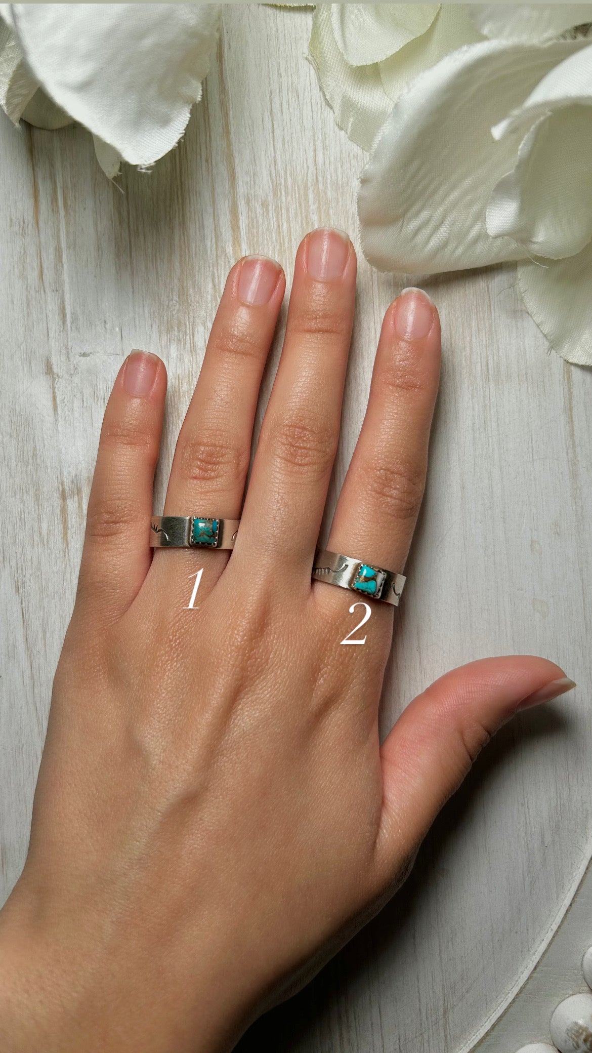 Navajo Made Mohave Turquoise & Sterling Silver Ring